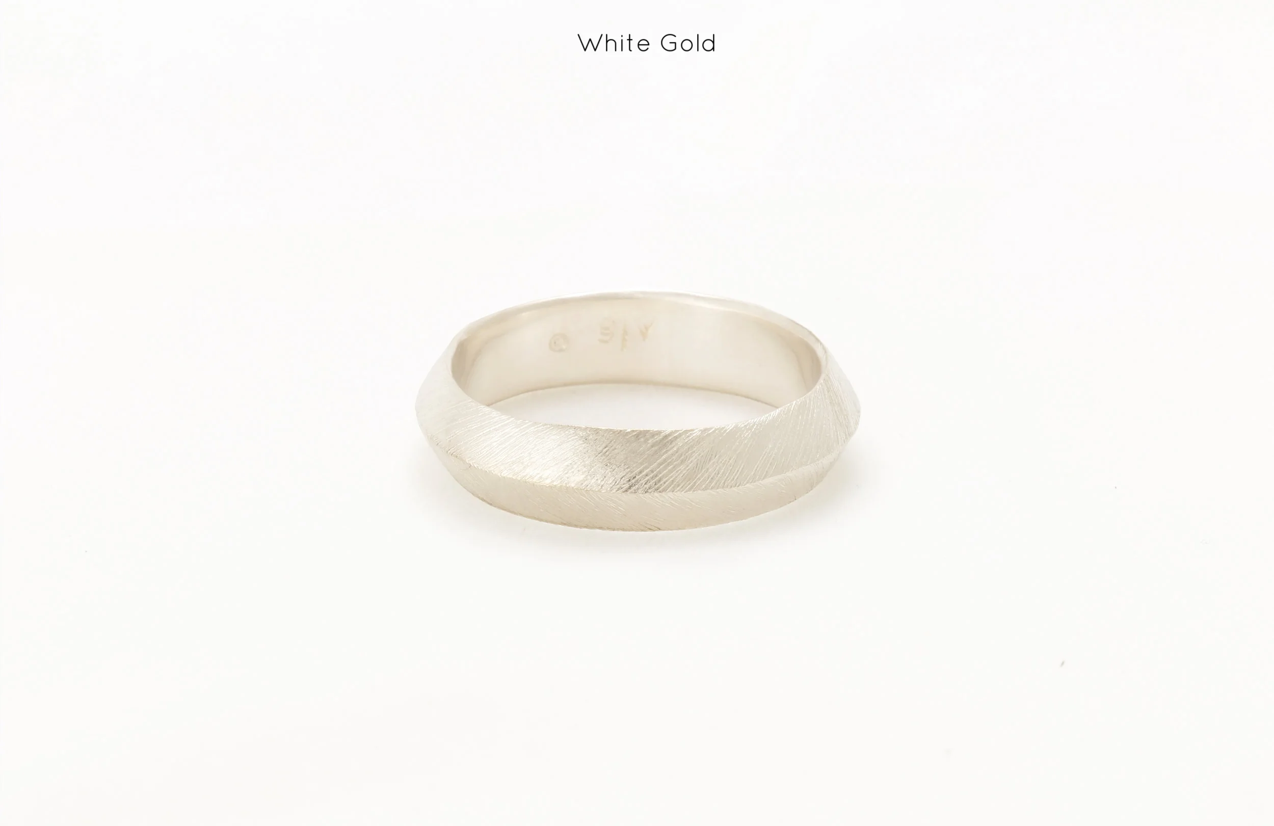 mens ring band yellow white gold handmade bespoke custom sophisticated