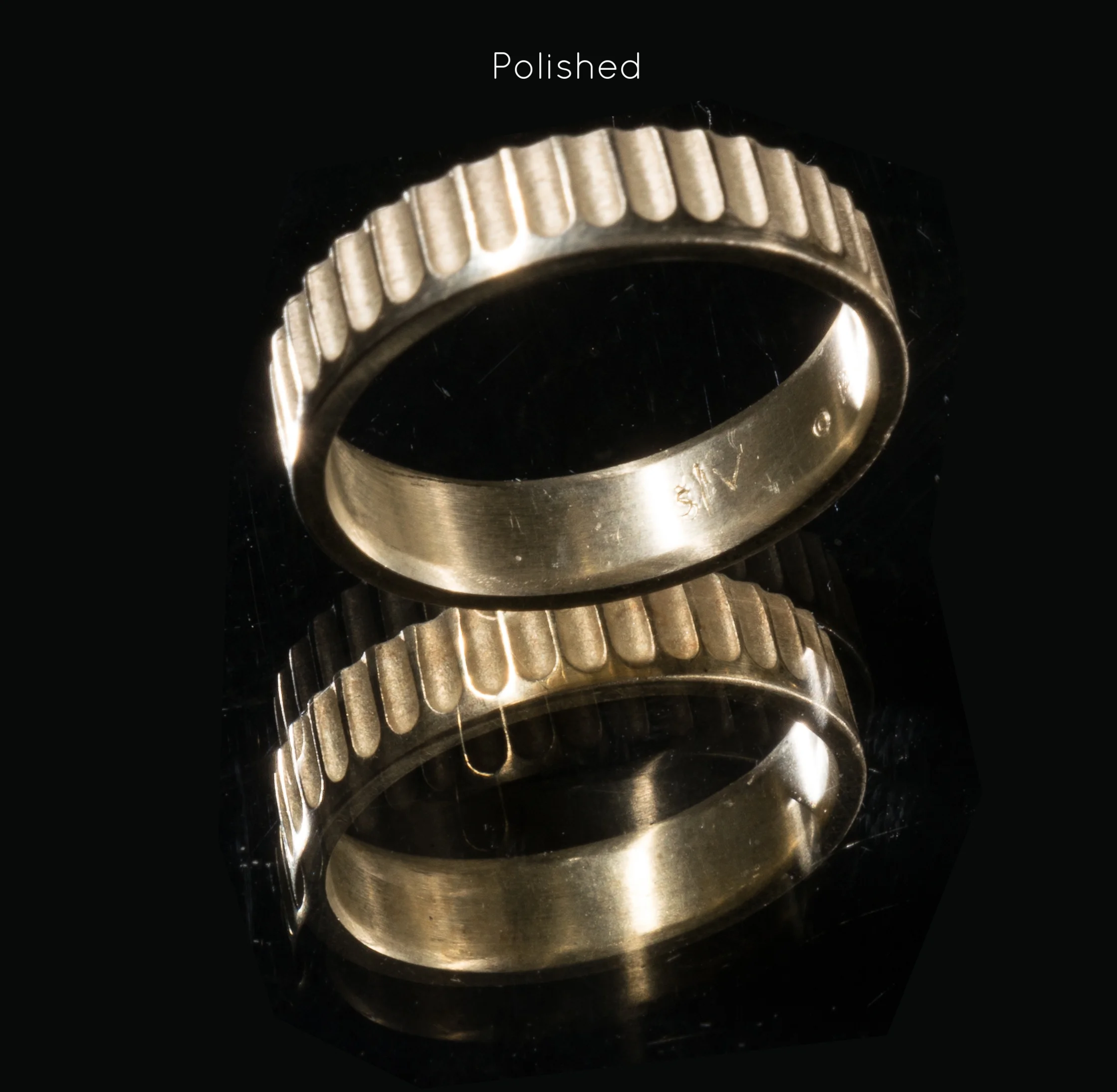 mens ring band yellow white gold handmade bespoke custom sophisticated
