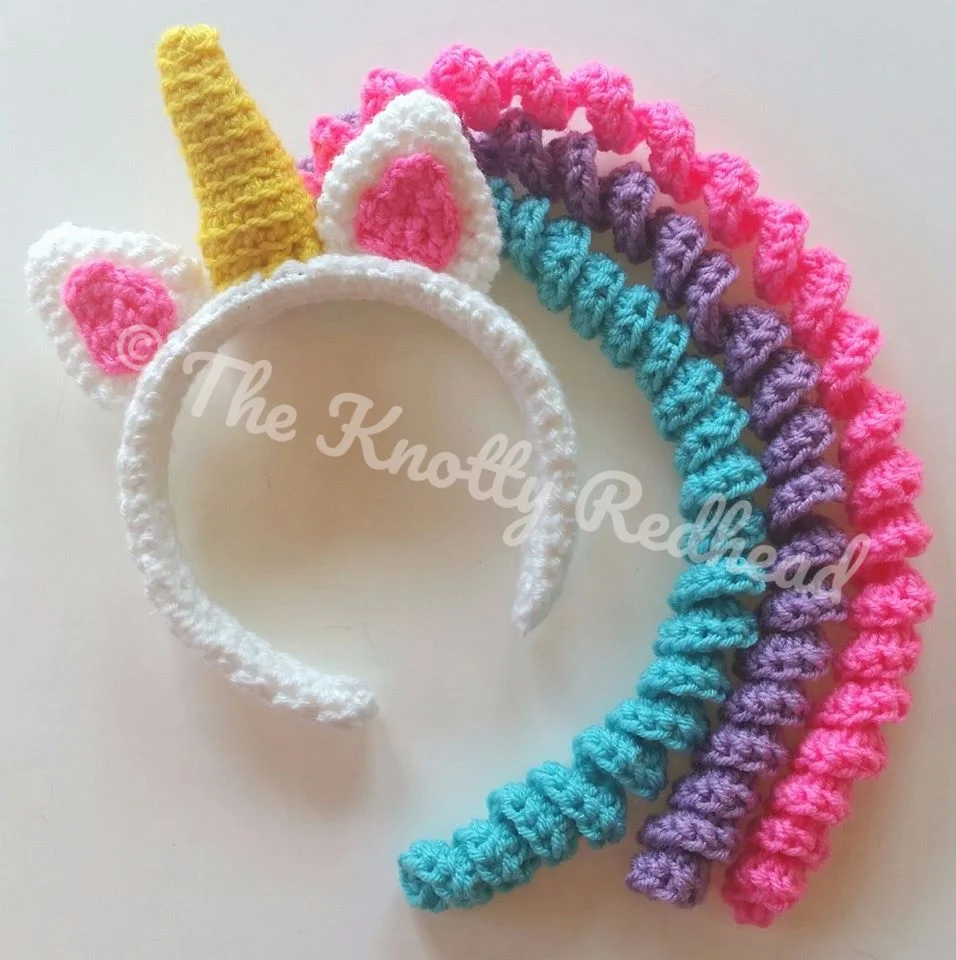 Unicorn Mane Headband - FREE pattern!