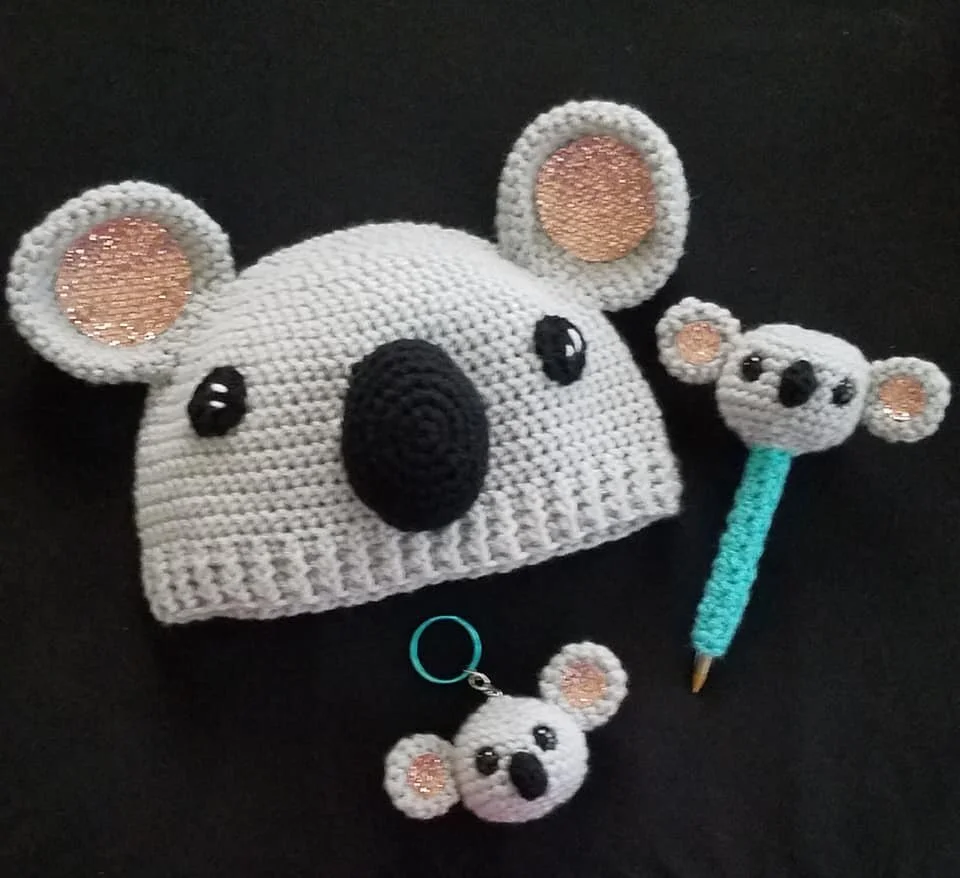 Crochet Koala Beanie