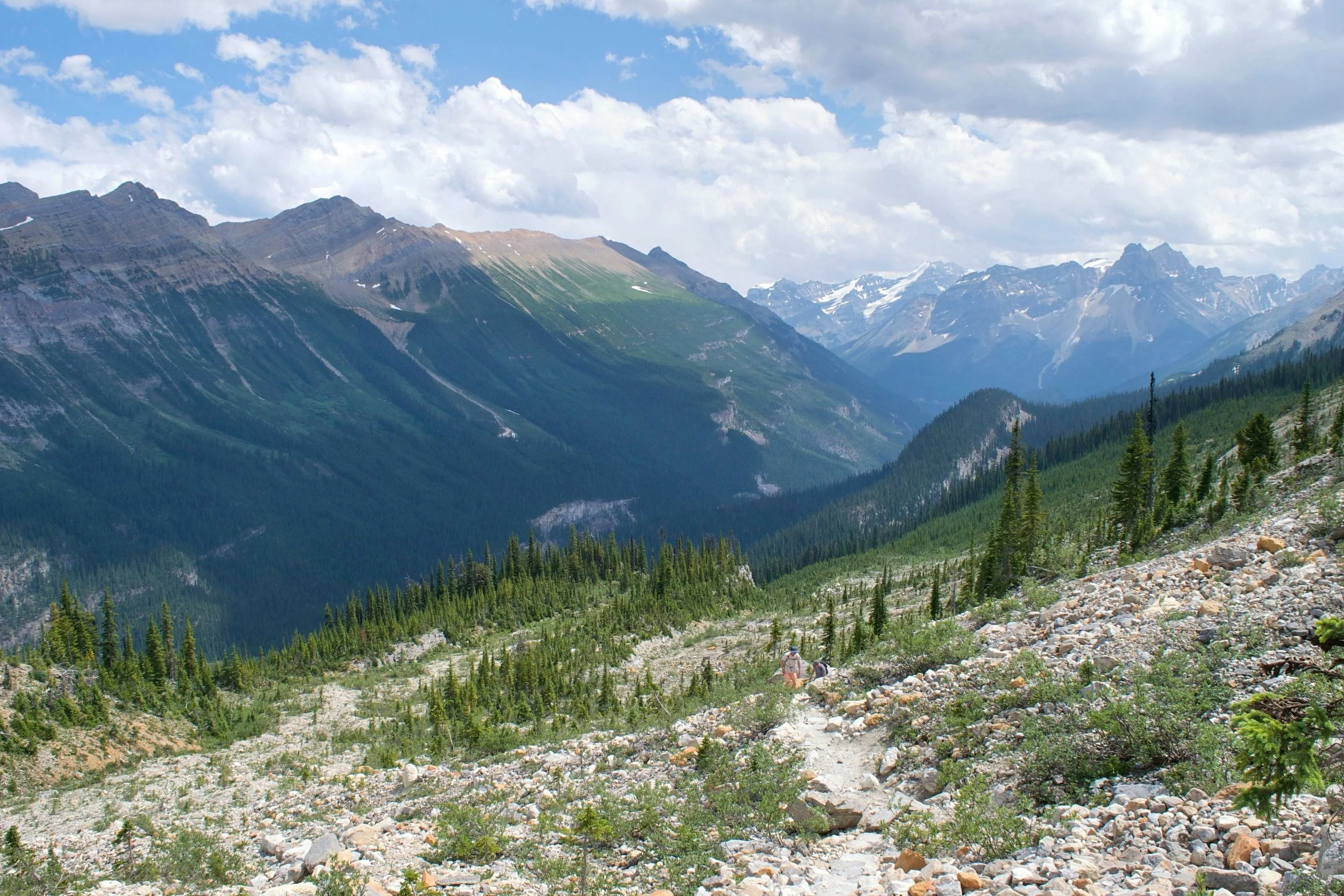Can you spot Michael down on the trail?