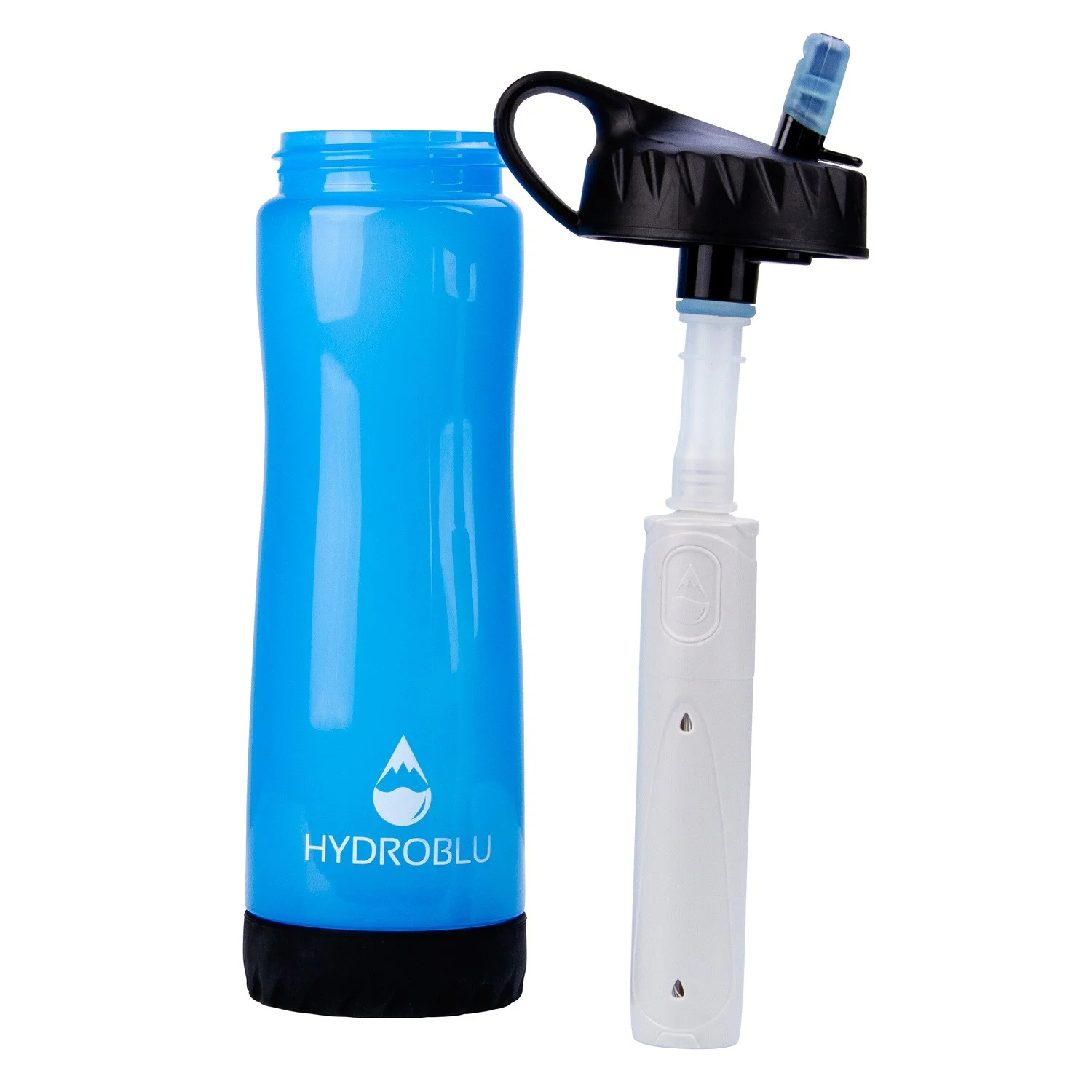 I grabbed this picture off HydroBlu's website so you could see what the filtration straw looks like inside.