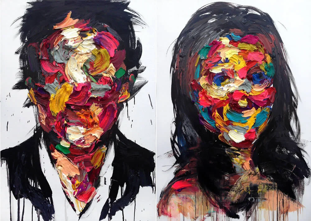 KwangHo Shin’s paintings explore the complexity of human emotions that are difficult to put in words, but express those feelings through colorful brushstrokes.