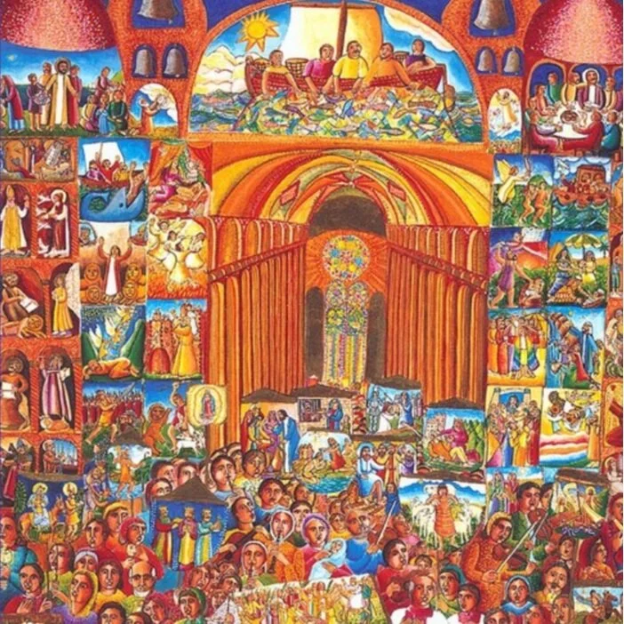 Procession / John August Swanson / Hand-printed serigraph