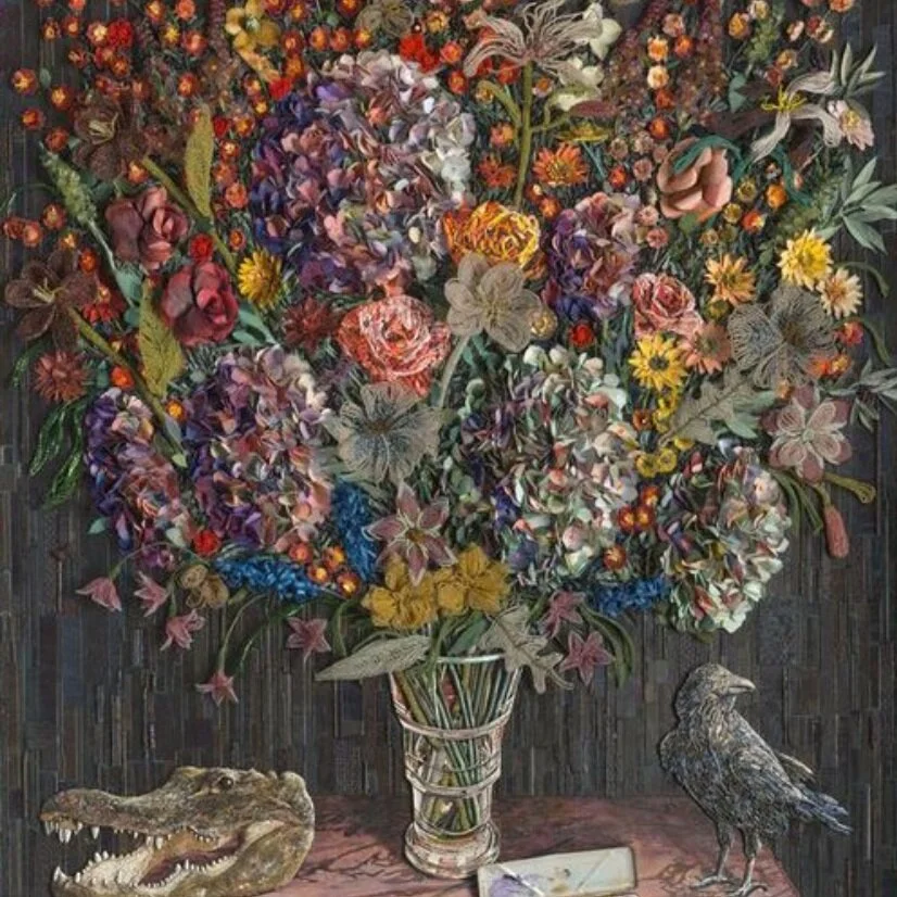 And Did We Not Begin With an Overabundance / Mary McCleary / 2015 / Mixed media collage on paper