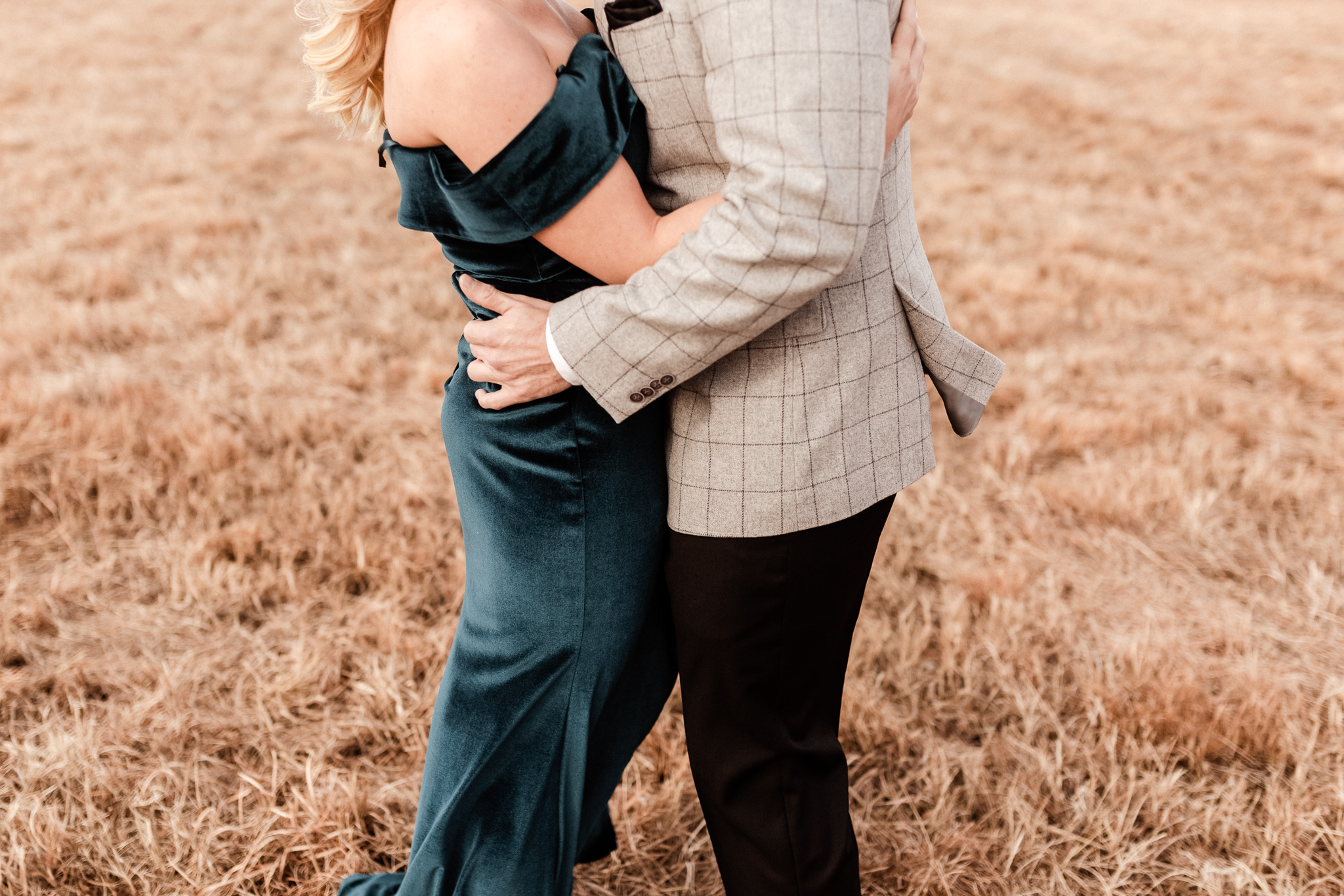 Wade + Stephanie | Warm Open Field Engagements | Oklahoma Wedding Photographer-8.jpg
