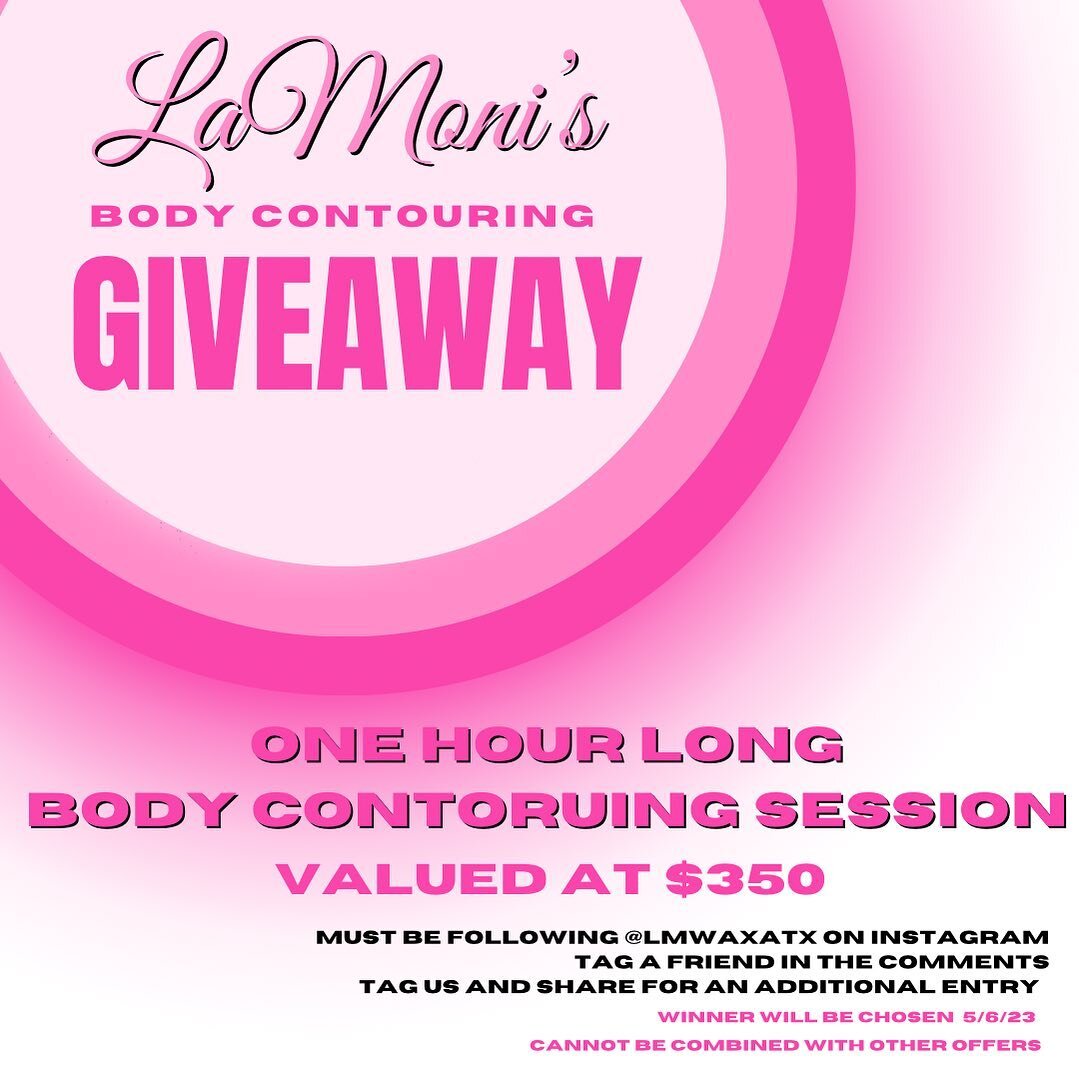 It is us, your ✨Fairy God-LaMoni&rsquo;s✨here to get you ready for the ball! 🪄🪩💖

Be We are GIVING AWAY one incredible BODY CONTOURING session to one lucky winner! 🍀💝

To enter the giveaway ⭐️you must be following @lmwaxatx on Instagram
⭐️tag a 