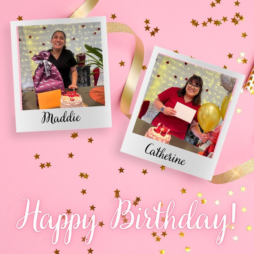 Help us wish our girls a Happy Birthday and a wonderful year to come! We 💖 you, Maddie &amp; @lmwaxcatherine ! 

💓🧖🏼&zwj;♀️🎂🥳💓