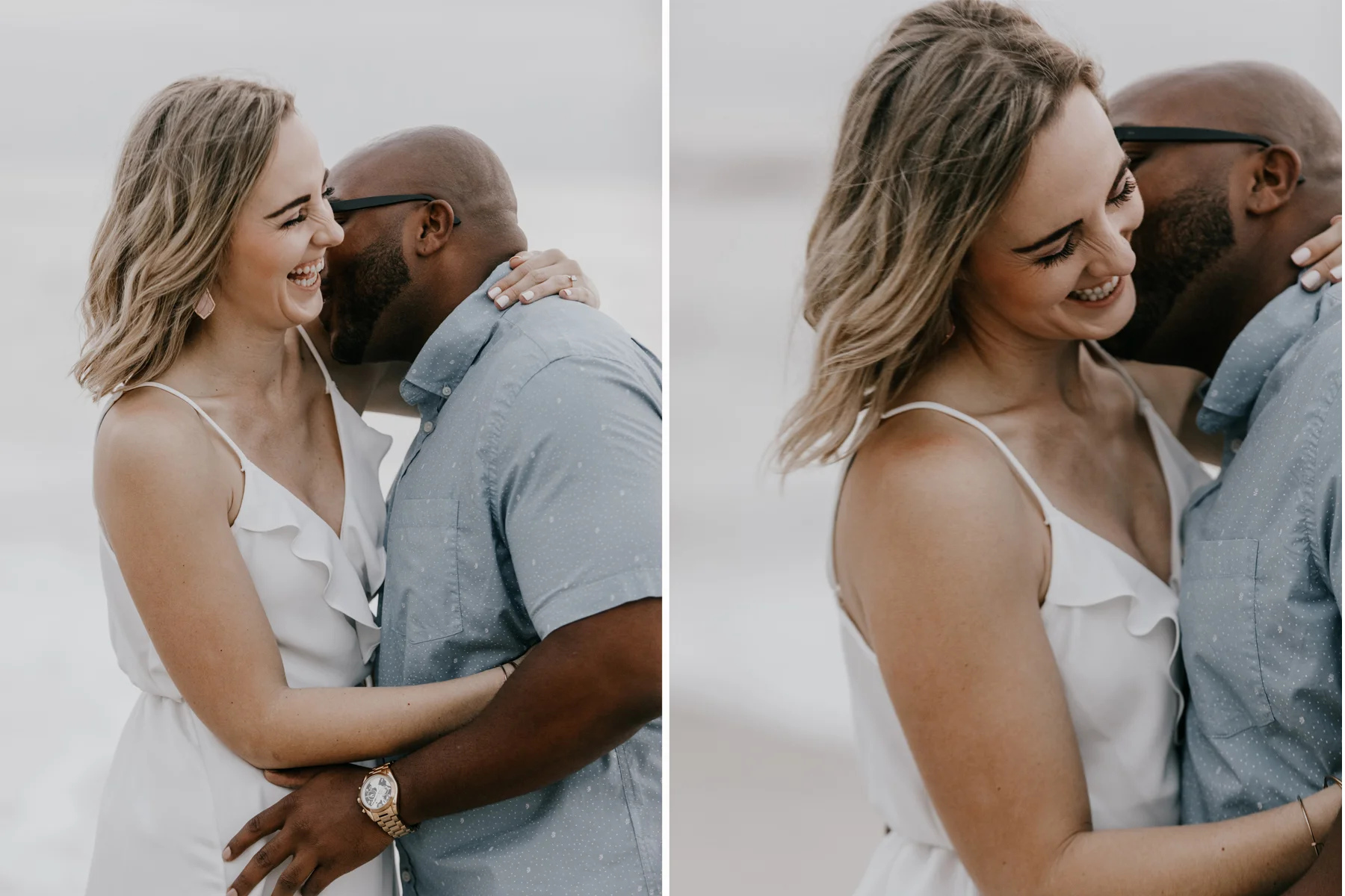 beach engagements in california