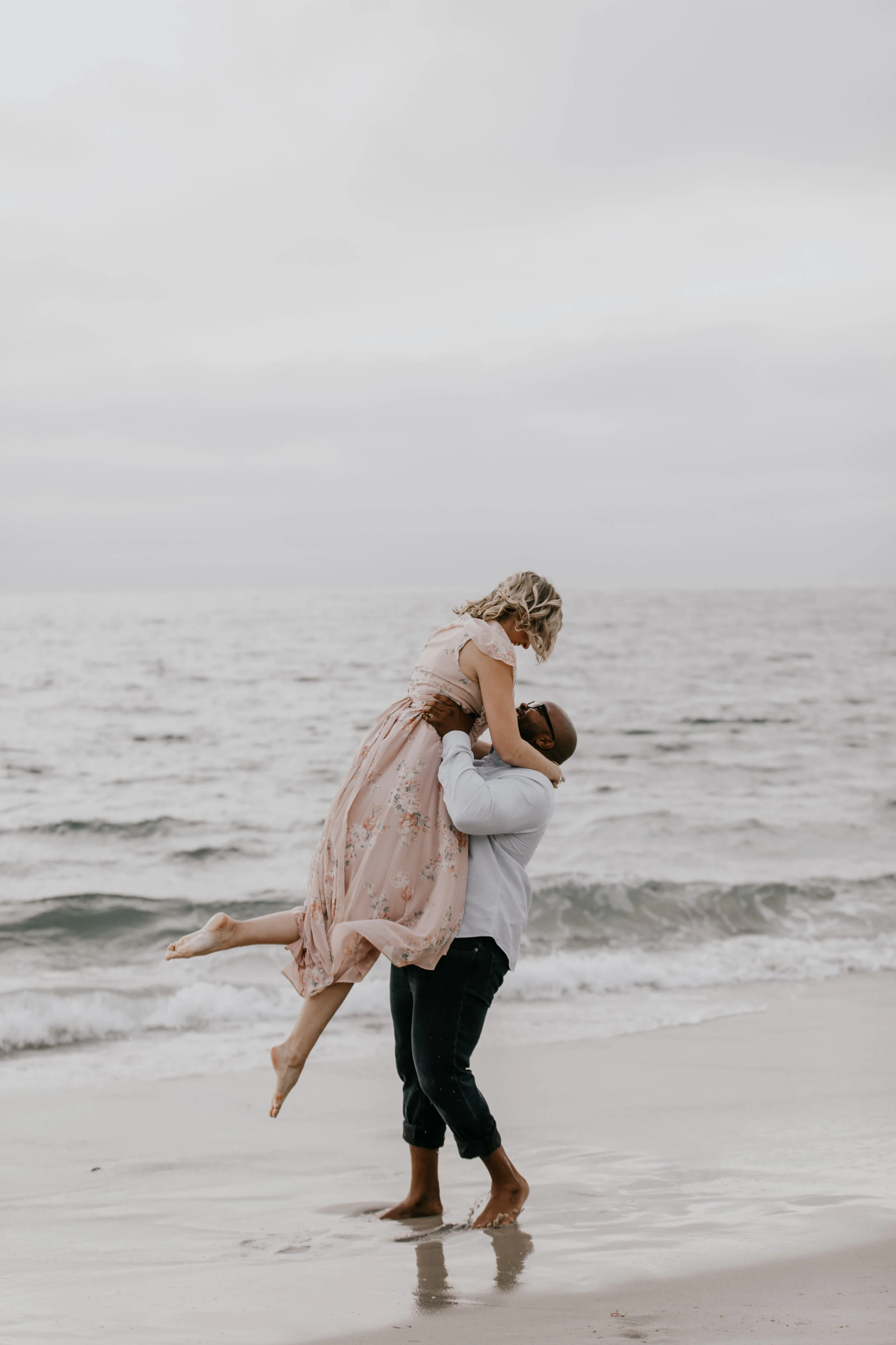 beach engagement vibes