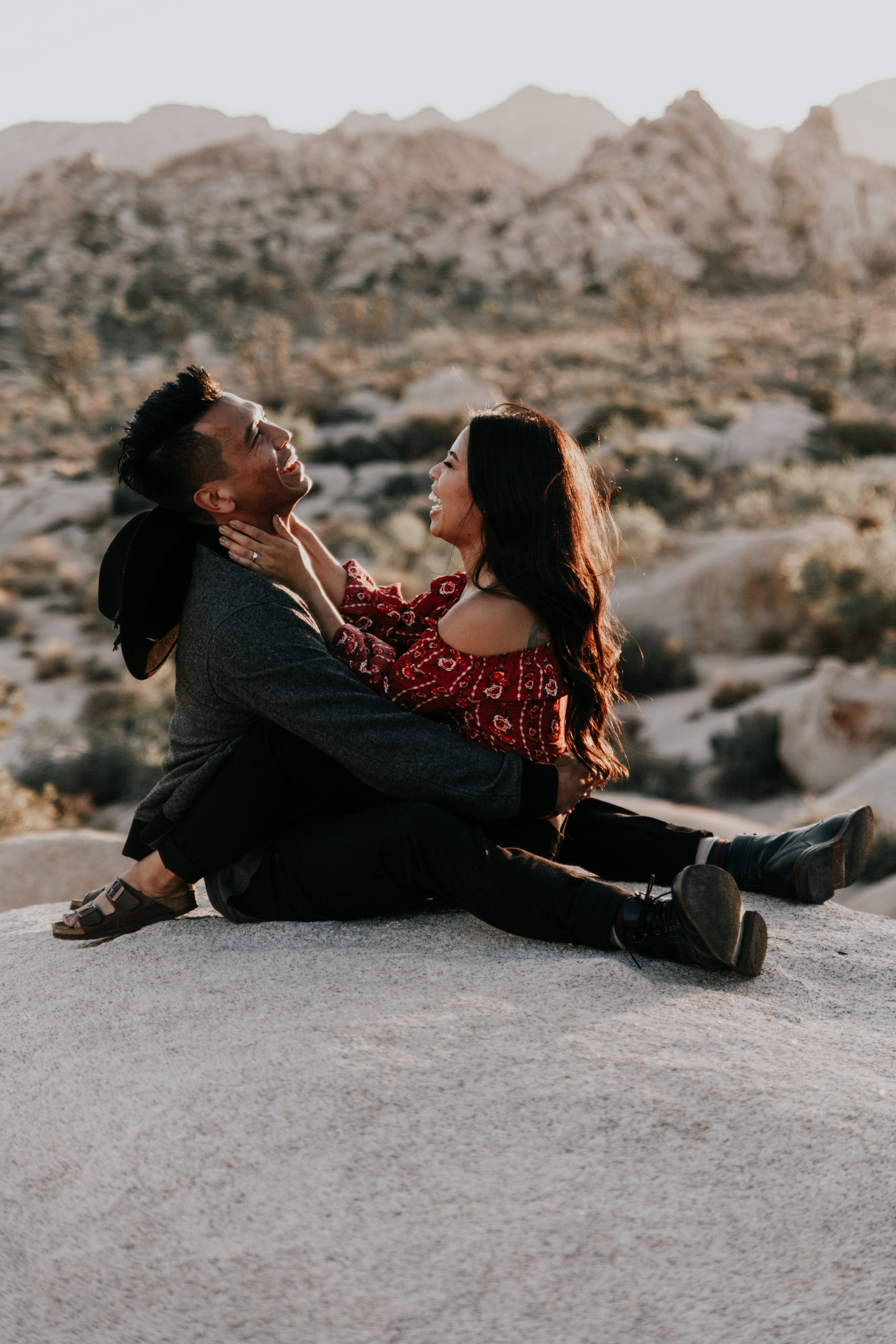 desert engagement photos