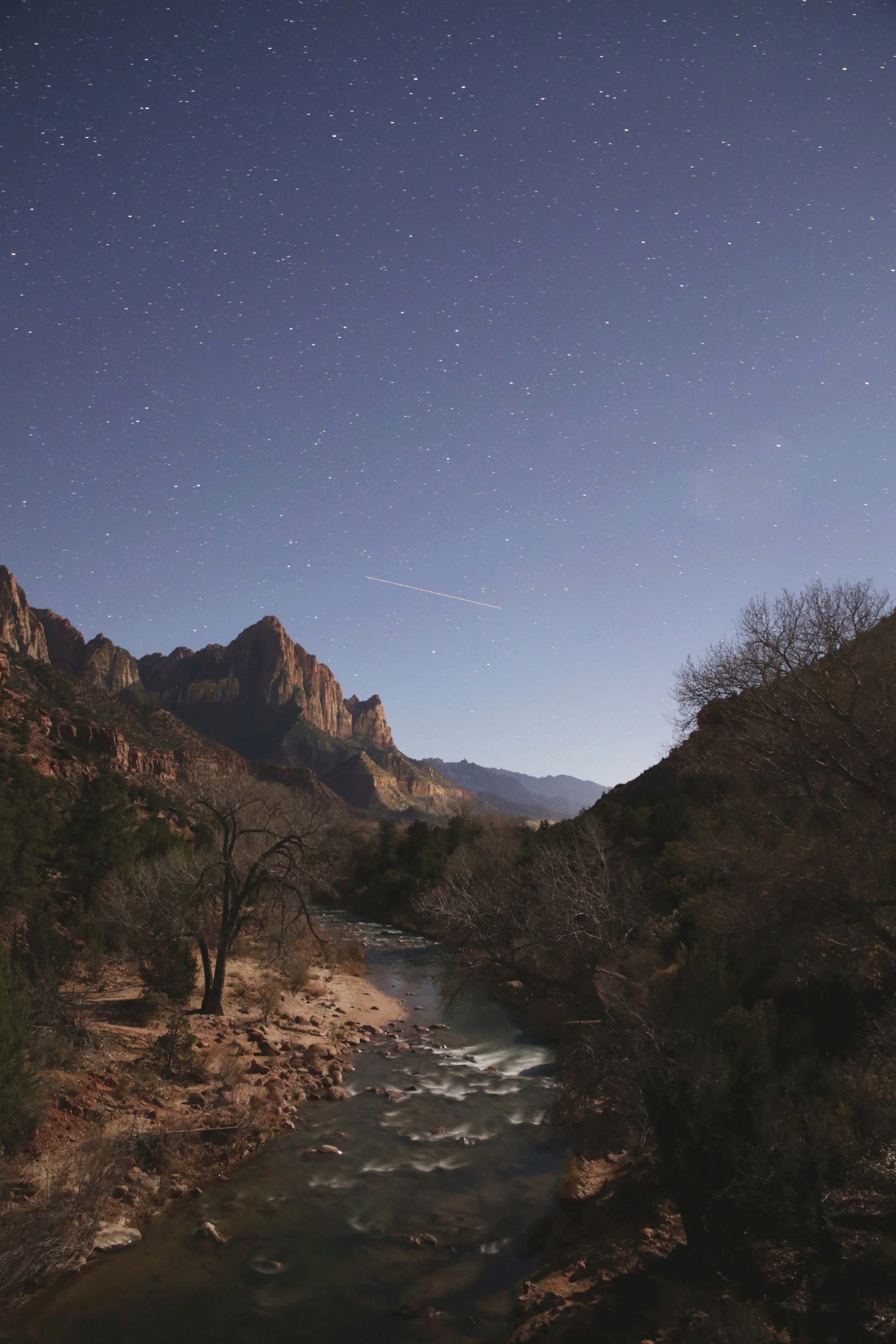 Shooting at night in Zion