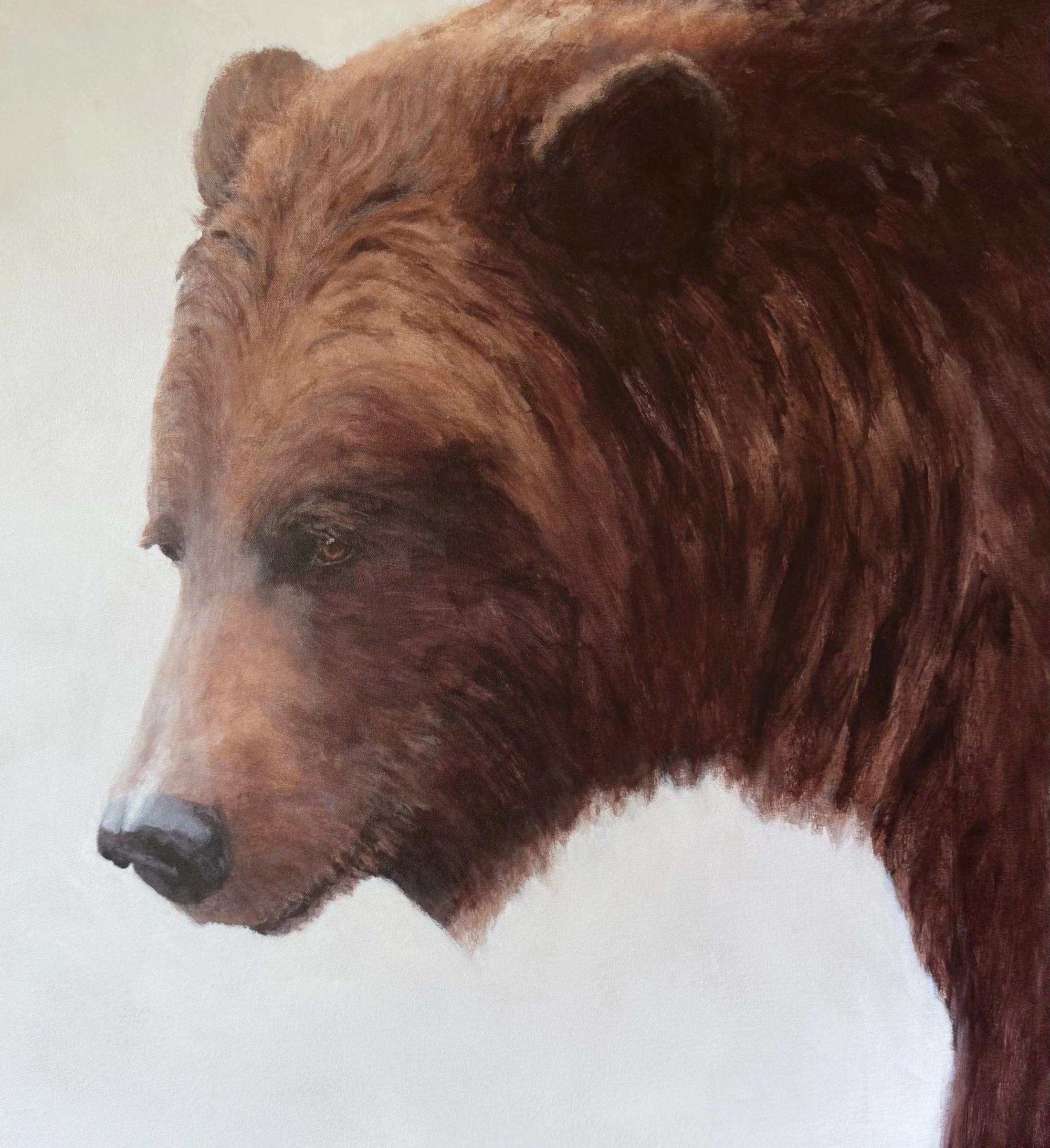 Thoughtful, 30x30x1.5" acrylic on canvas