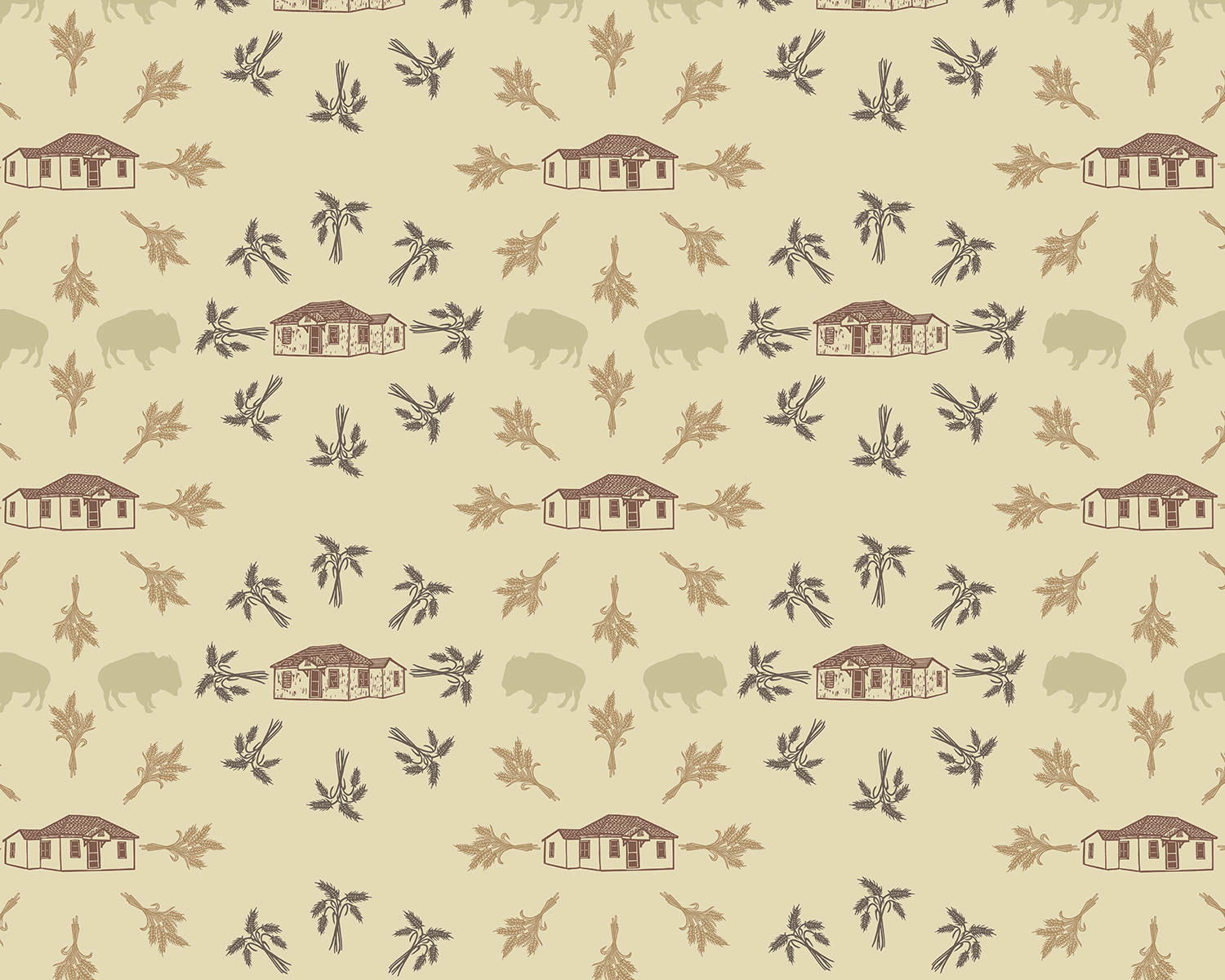 Wallpaper Pattern for McAlister, New Mexico (detail)