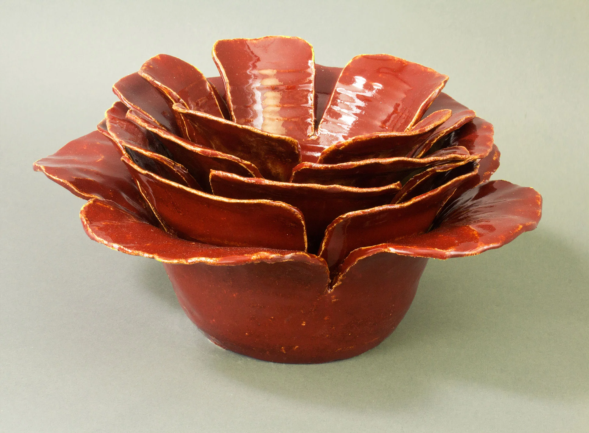 Bloom Ceramic with Glaze 5" x 9 1/2" x 9 1/2" 2017