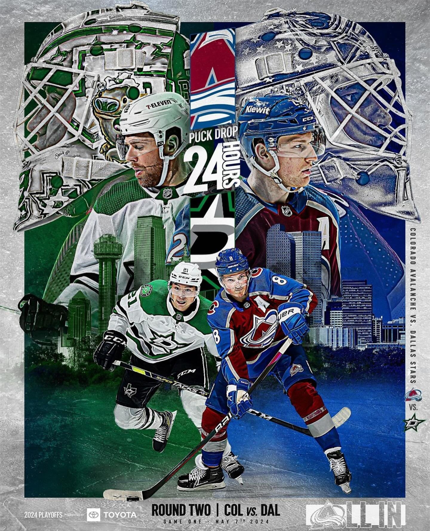 Round 2 of round 2s for Denver sports is kicking off tonight! Time for the Avs to handle some god damn business. 7:30 start time, free shots for Avs hat tricks and all of the friends yelling at TVs! Let&rsquo;s go!