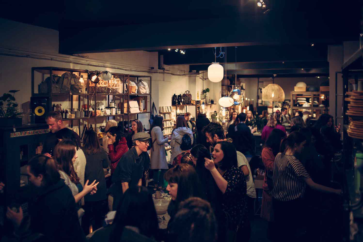 A packed Industry & Co during Dublin Design Night.