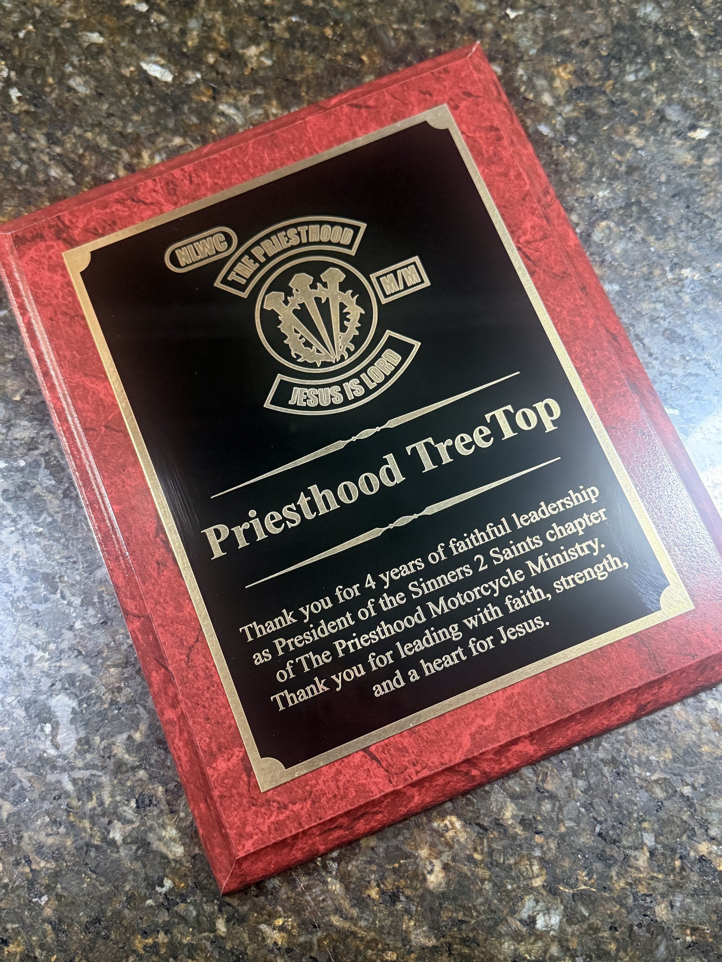 PH Member Recognition Plaque
