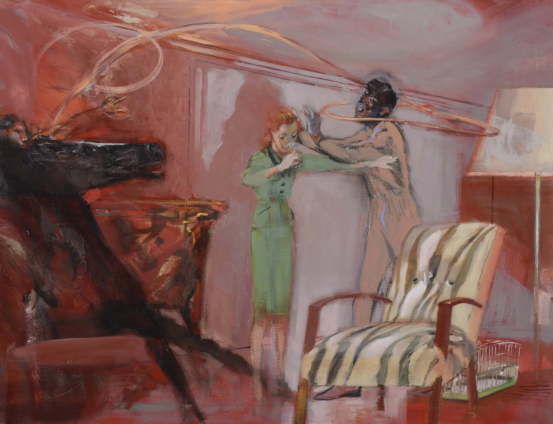 Cocktail Huile sur toile 100x77 cm