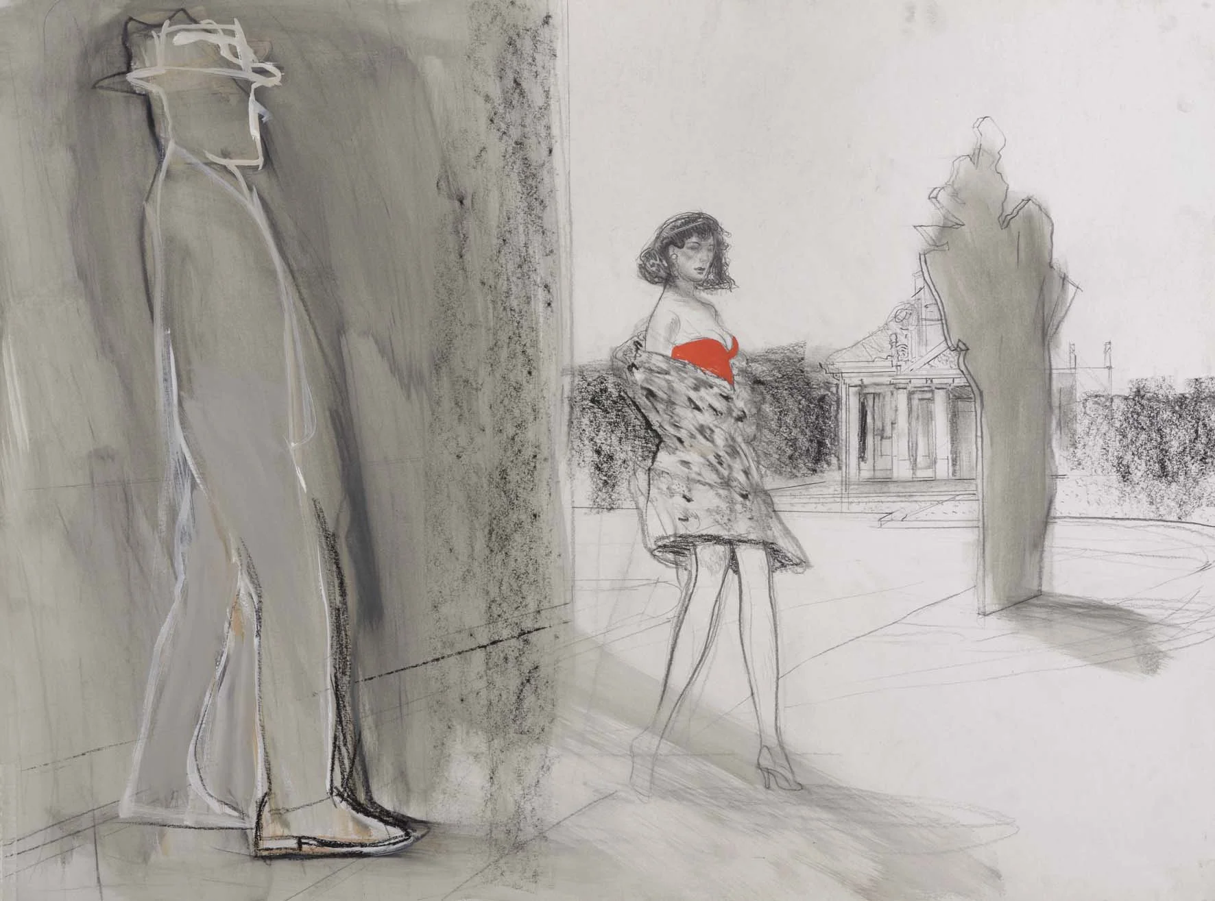 Le corsage rouge