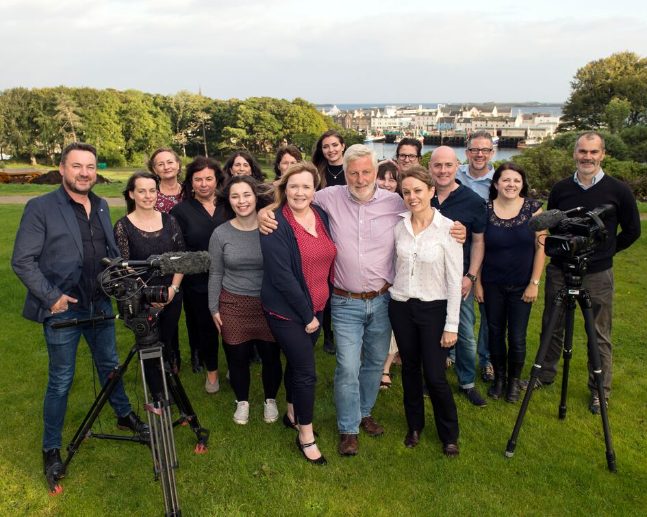 The MacTV team pictured in Stornoway