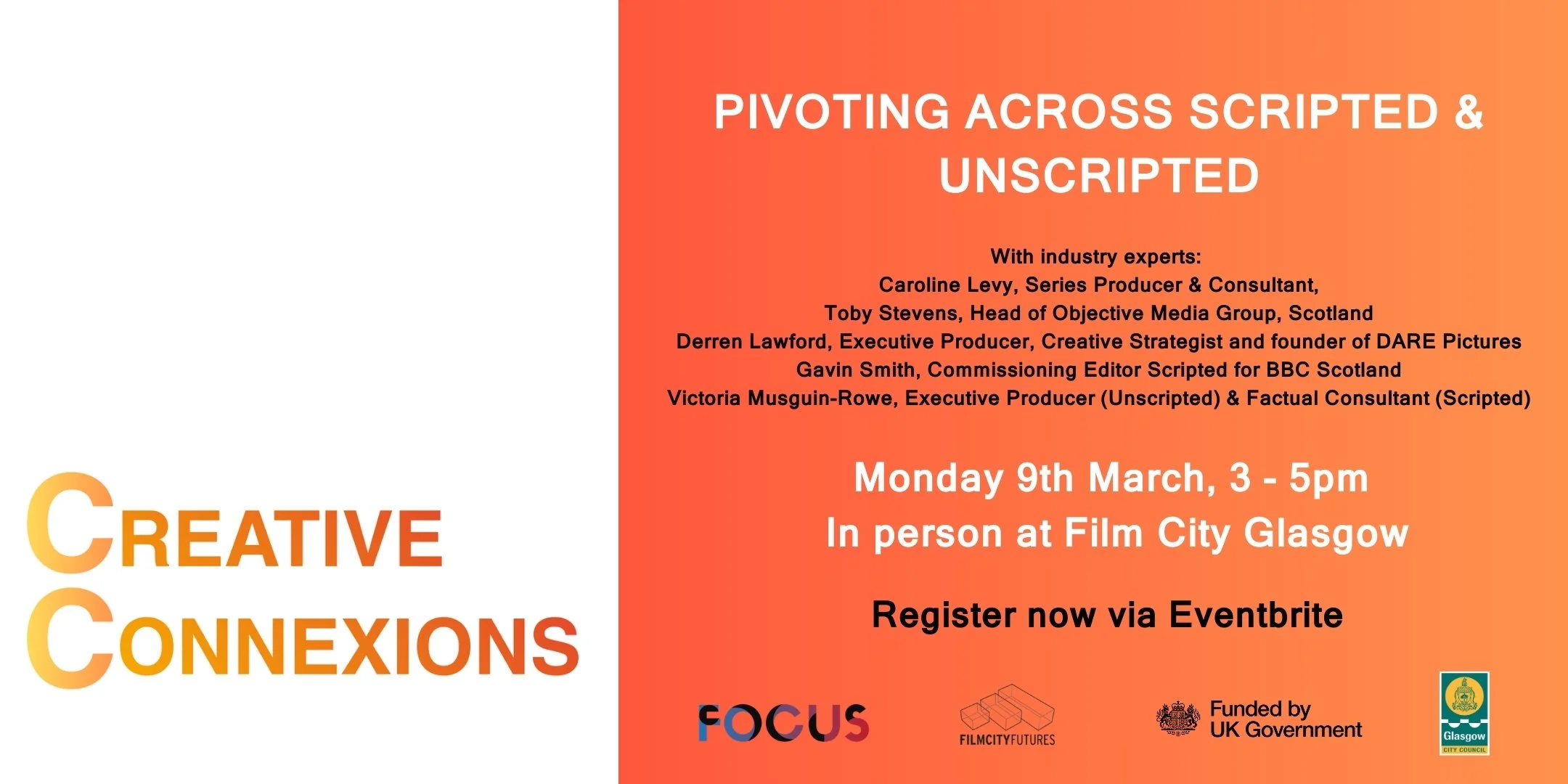 Creative Pivoting Creative Connexions: Pivoting Across Scripted & Unscripted — Film City ...