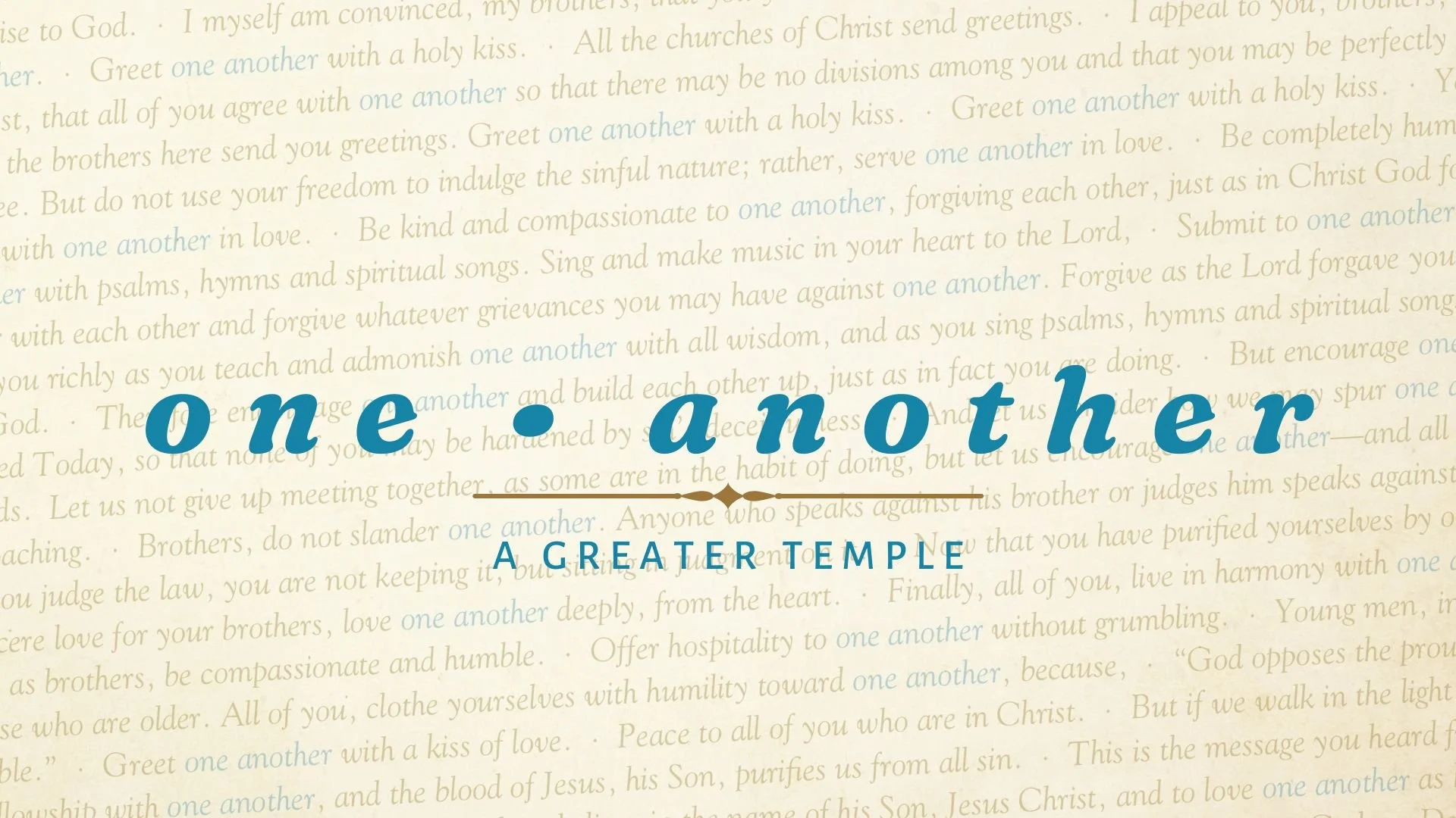 A Greater Temple