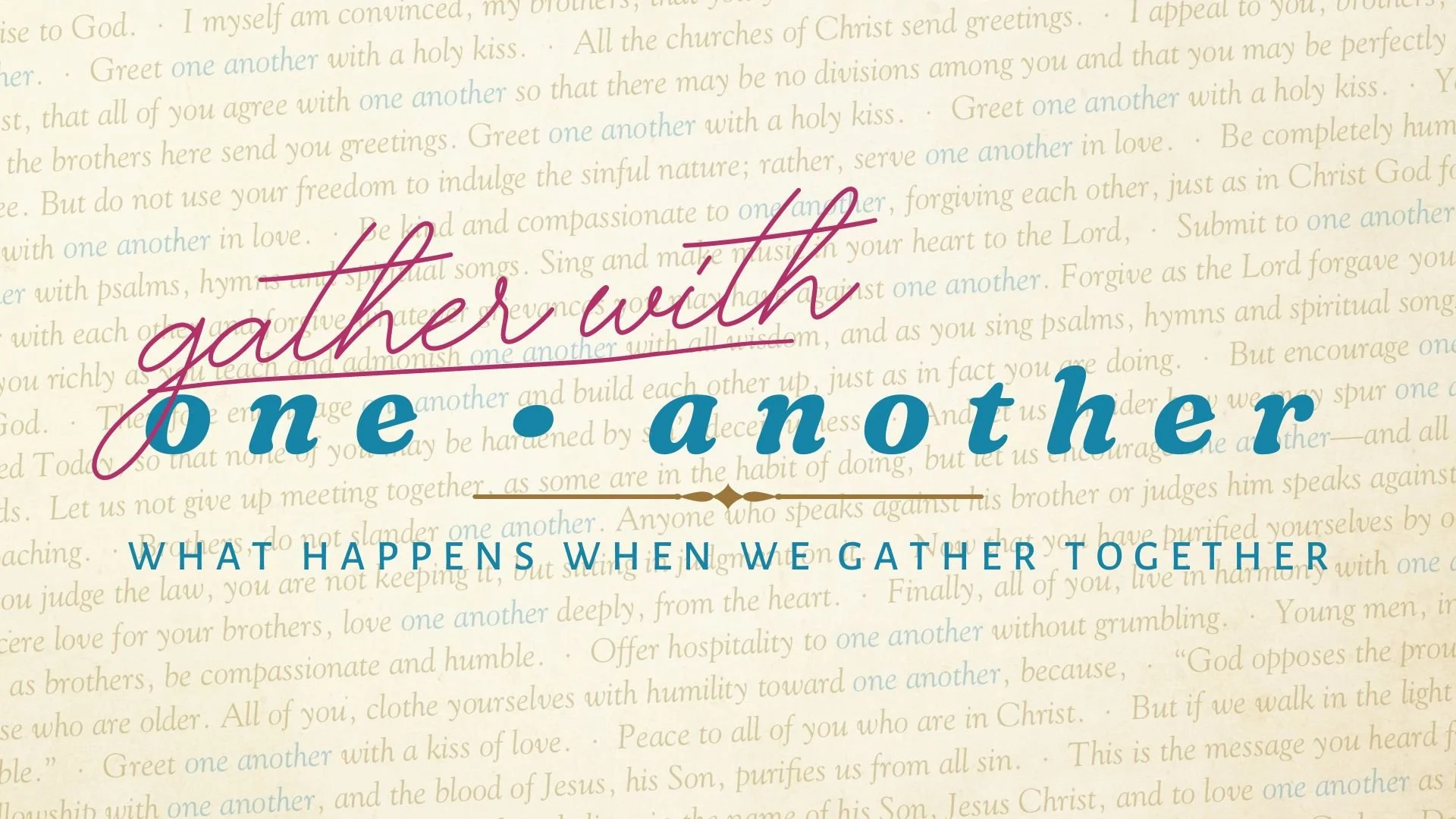 What Happens When We Gather