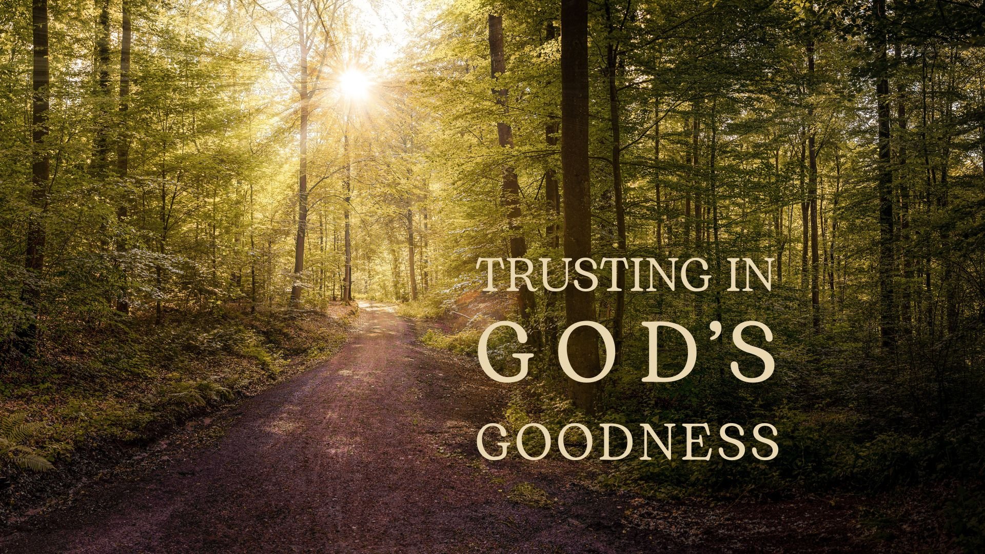 Trusting in God's Goodness