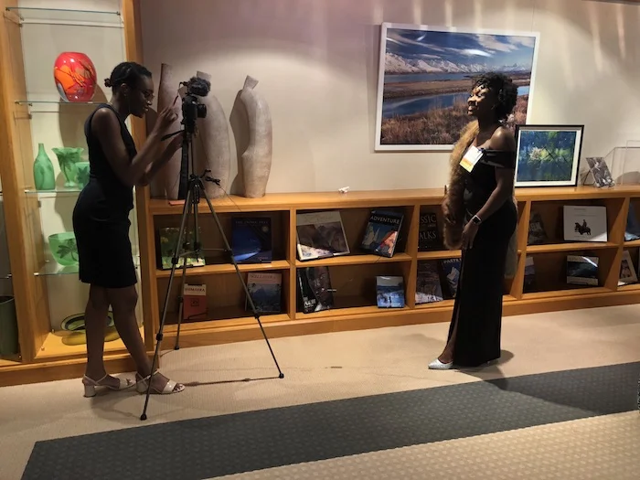 Yui+Company’s Toyin Akinwande working behind the scenes at Fund for Education Abroad’s annual Fall Gala