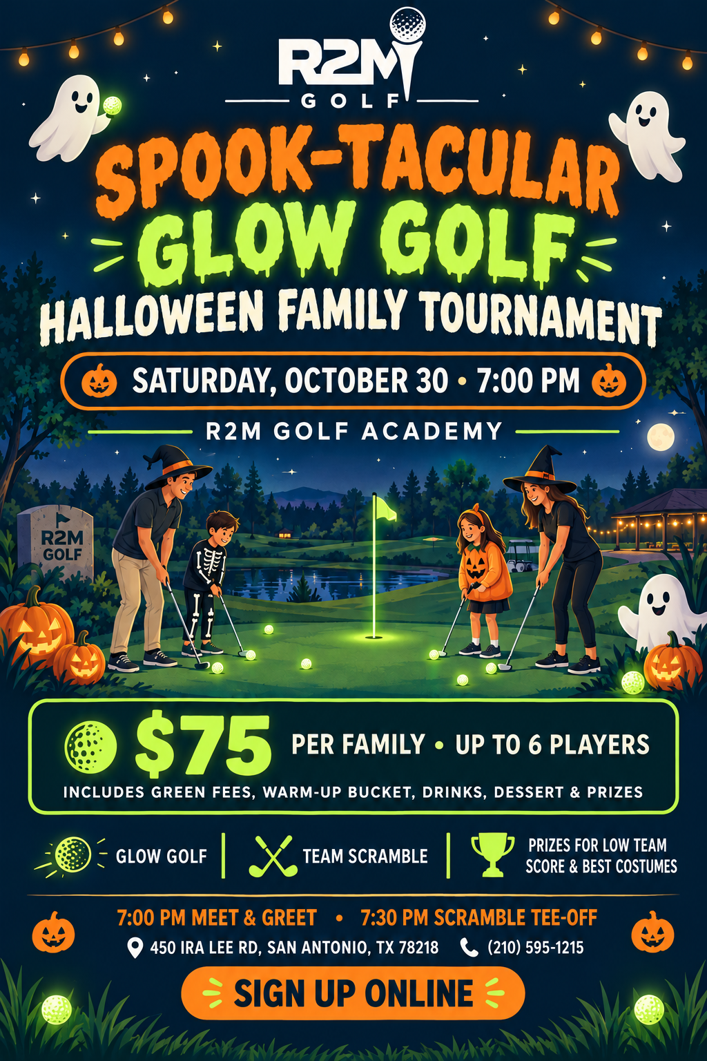 HALLOWEEN GLOW GOLF EVENT