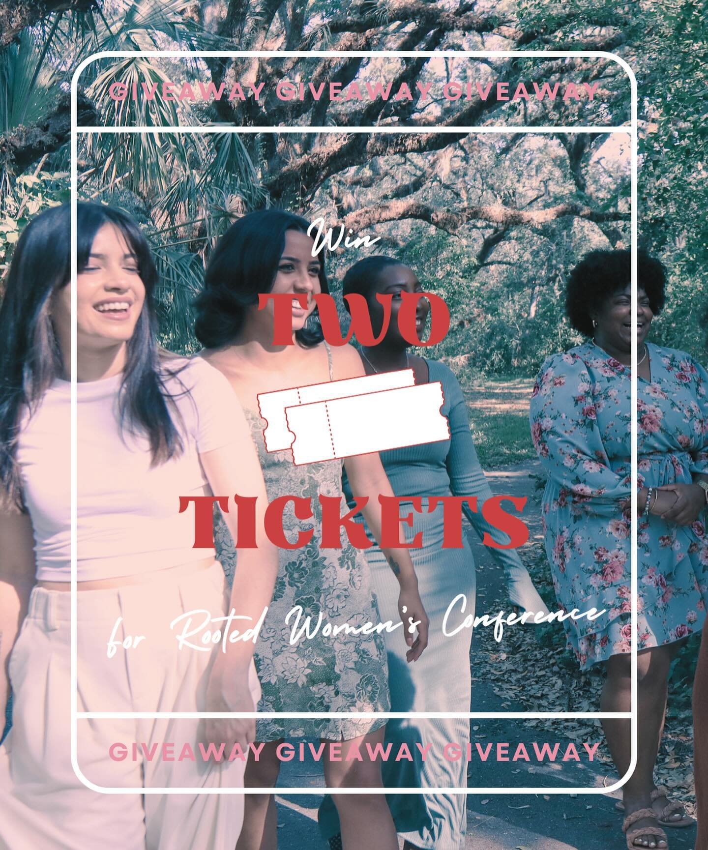 🎟️ Want to attend the Rooted Women&rsquo;s Conference on April 27th? We are giving away two tickets!! To enter this giveaway simply tag a friend you want to bring with you on this post. Each tag is one entry. Plus, share in your story for bonus entr