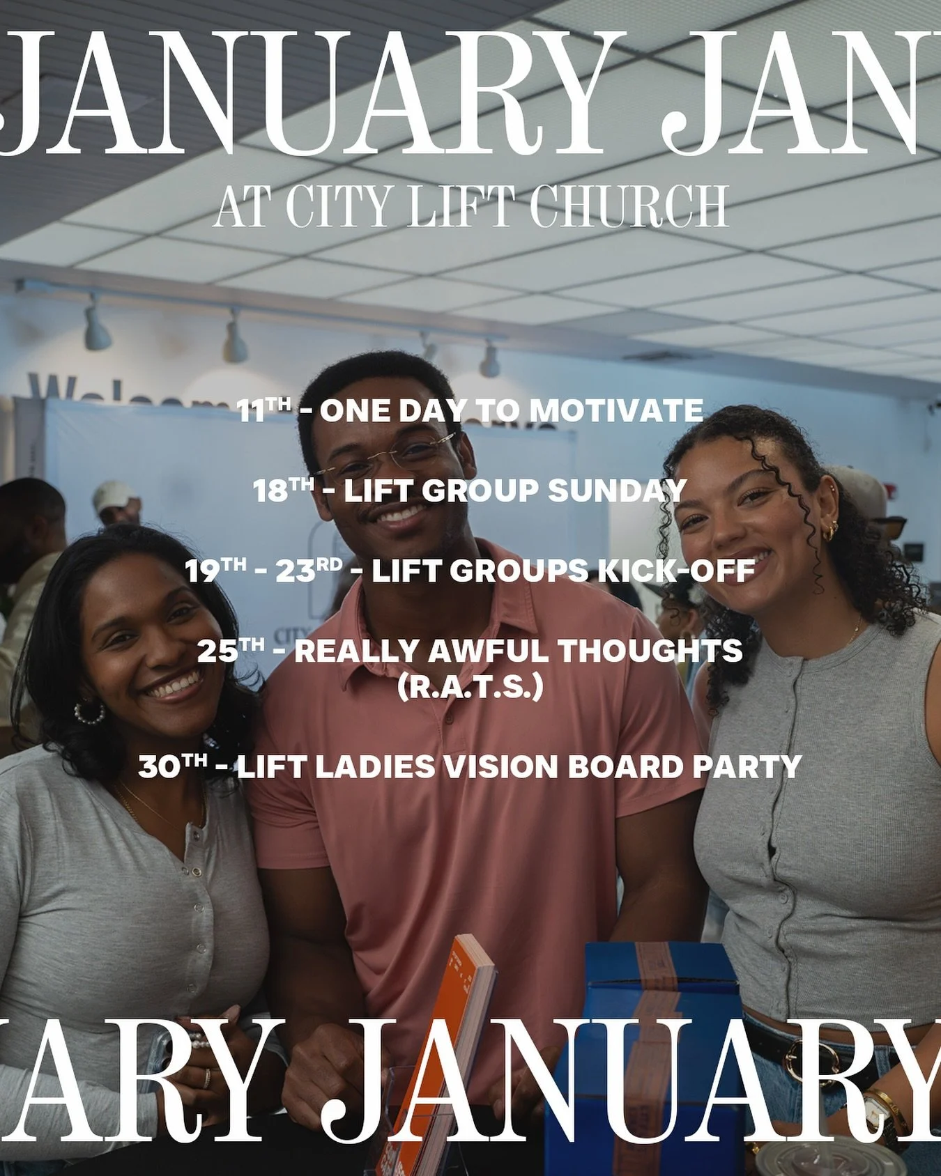 January at City Lift Church&mdash;join us and bring a friend!

📍1350 E Sunrise Blvd, Fort Lauderdale, Fl 33304
⏰ 10:30 am
