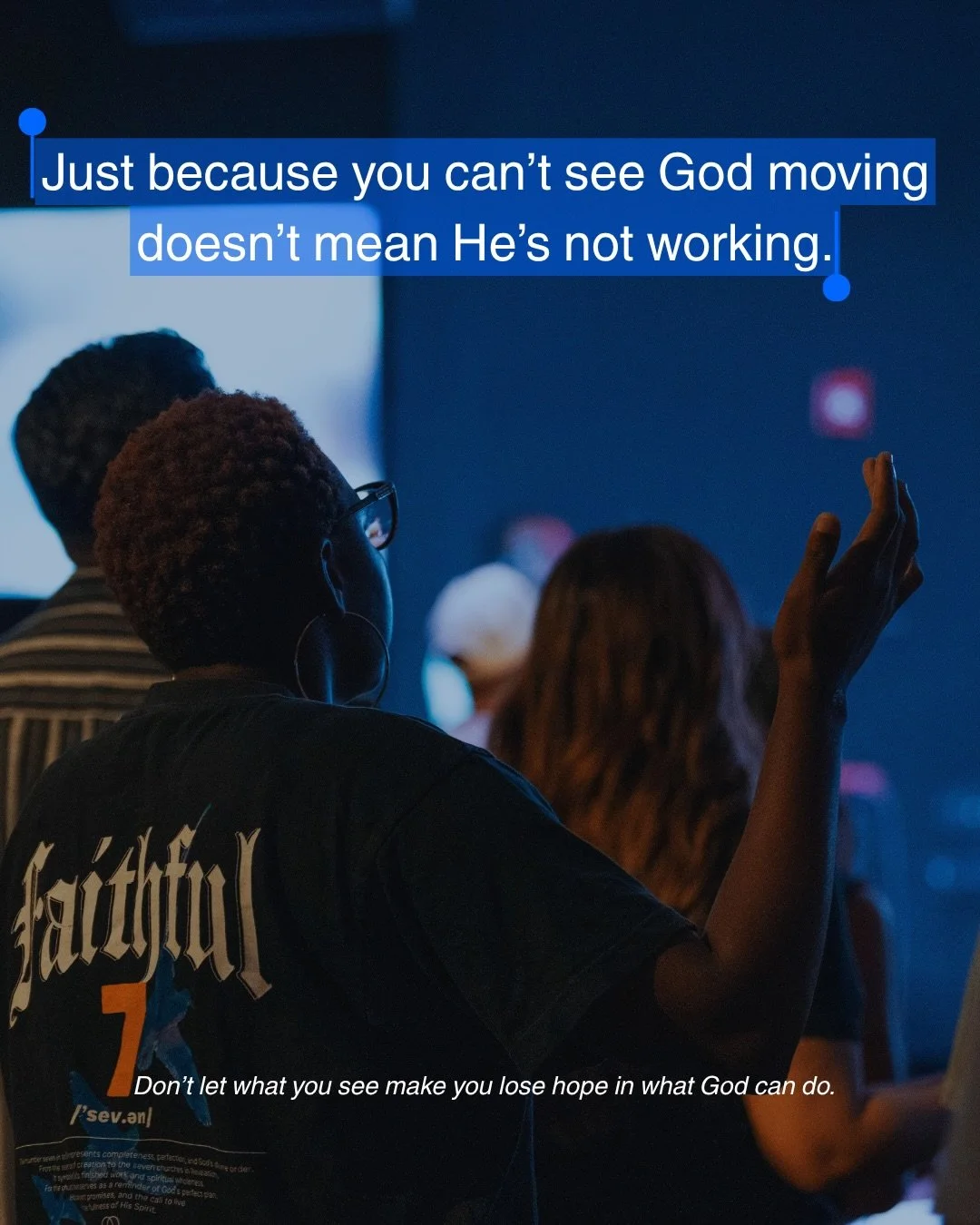 The waiting may be hard, but God is still working.🤍

&ldquo;Be joyful in hope, patient in affliction, faithful in prayer.&rdquo; 
-Romans 12:12

Save this for the days you need the reminder, and send it to someone who does too.🫶
