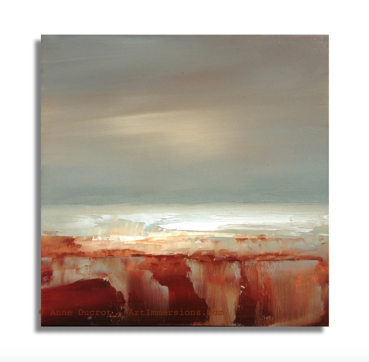 What is unobservable is gestating in unseen form Oils on Board - 8 x 8 inches Copyright © Anne Ducrot Contact Anne about this Artwork