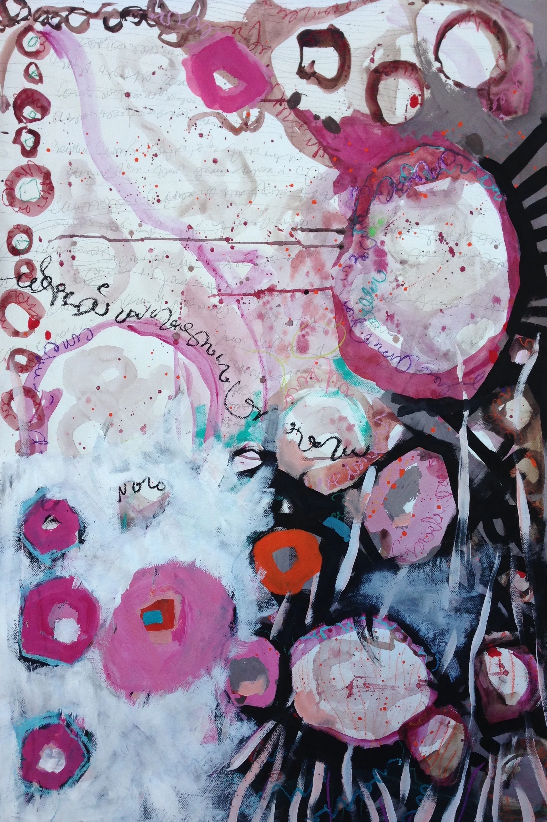 Forever Mixed Media : watercolors, conté, pencil on paper - 43 x 30 inches Copyright © Anne Ducrot Contact Anne about this Artwork