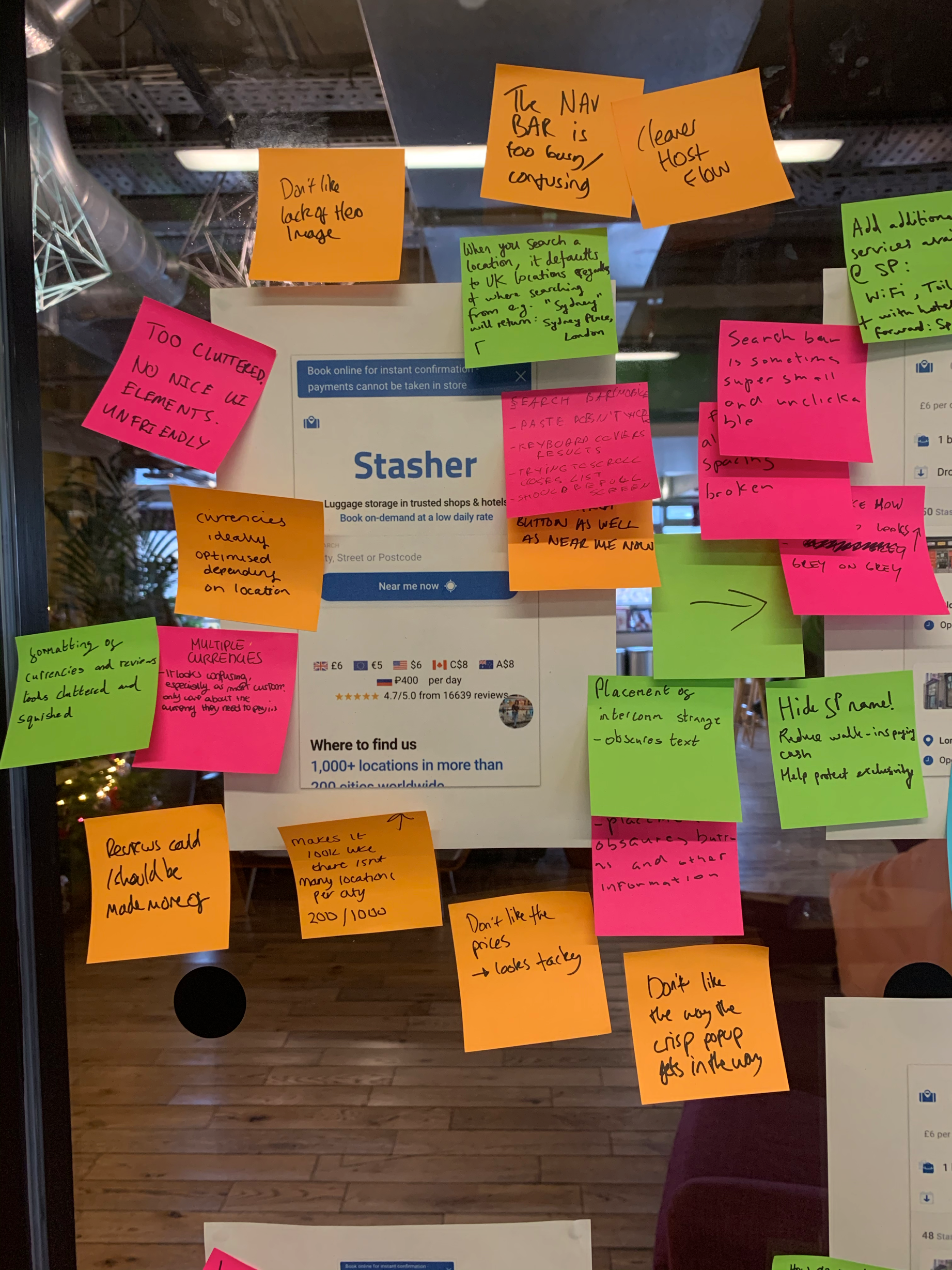 Product critique with Stasher Team