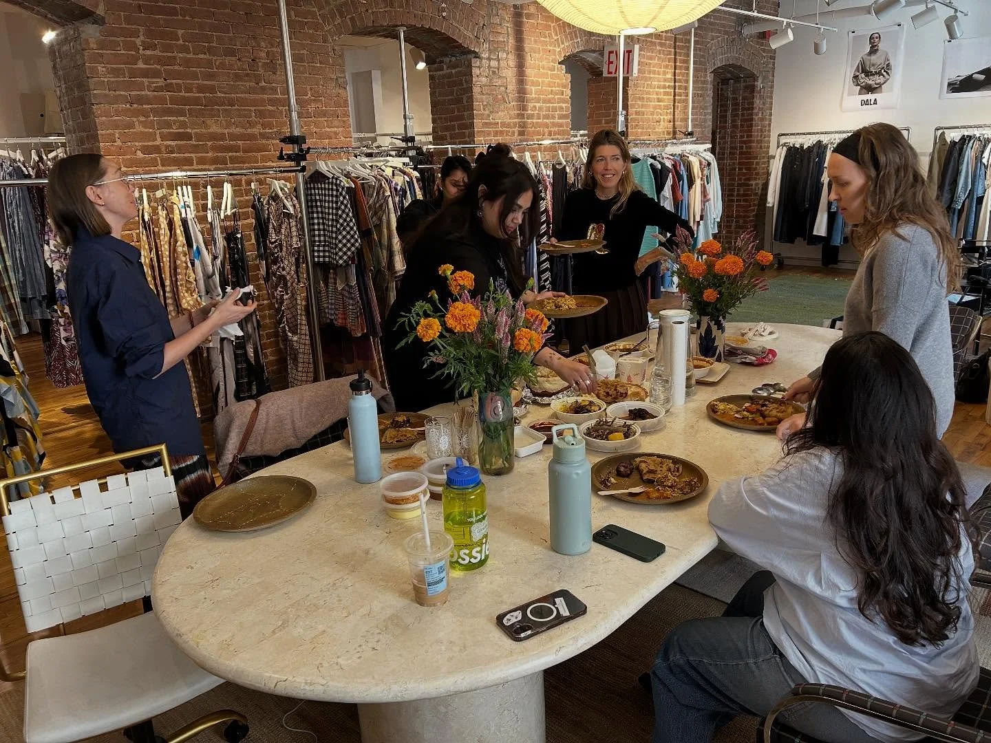 Happy Diwali!! We celebrated with @rujutashethny in the showroom last Thursday with a beautiful lunch spread ❤️