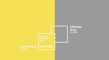 ⭐️ Pantone Colors for 2021: Illuminating and Ultimate Gray.
Usually Pantone chooses one color  for the year. This year two were selected. 
I can only guess why these two colors were chosen. These colors encapsulate where we&rsquo;ve been ☁️ (gray) an