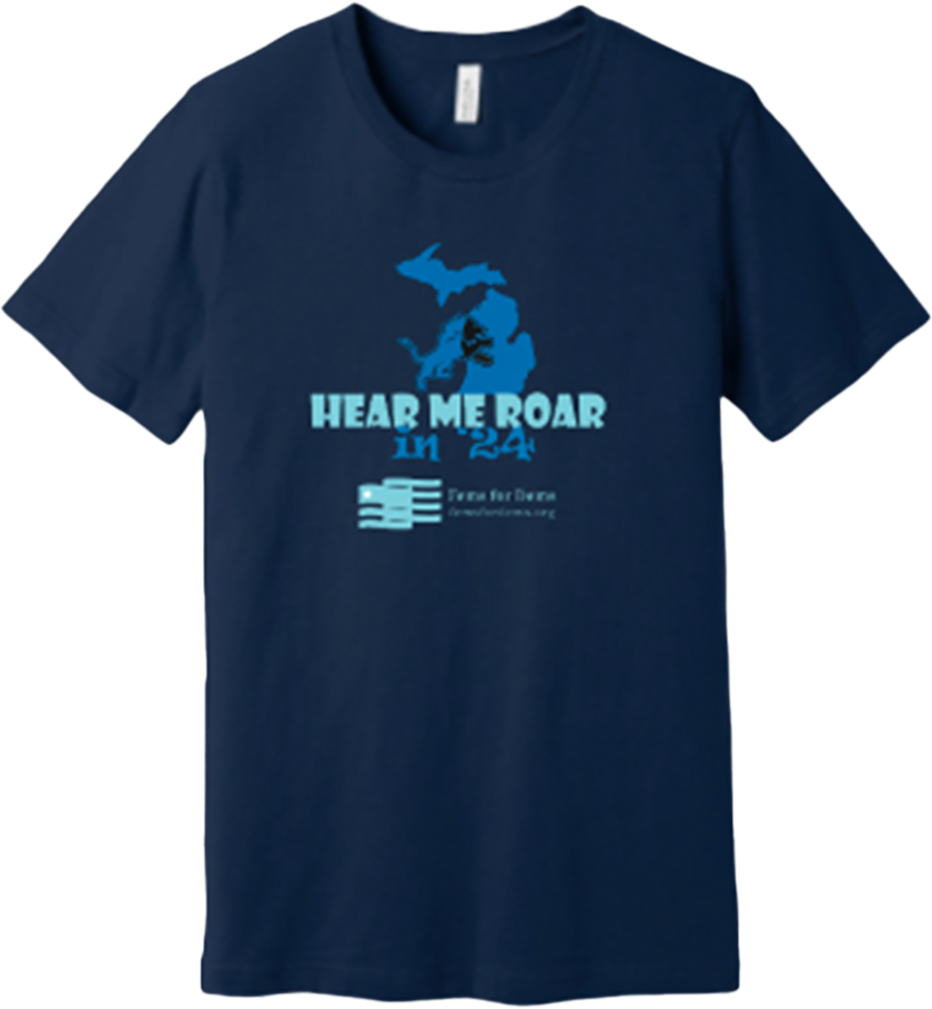 Lions Hear Me Roar in '24 navy tee