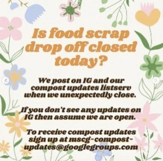 Receive updates when compost closes!