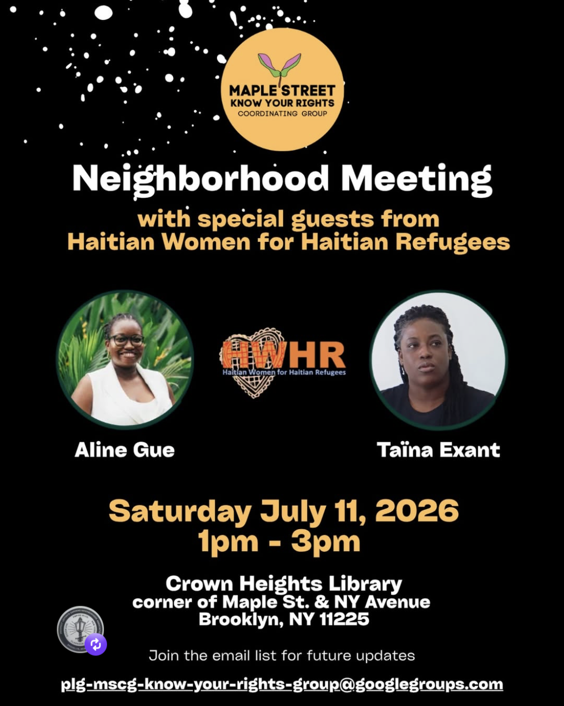 7/11 Know Your Rights Meeting 
