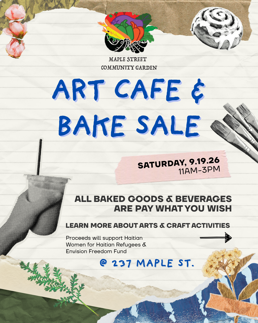 Art Cafe + Bake Sale 9/19