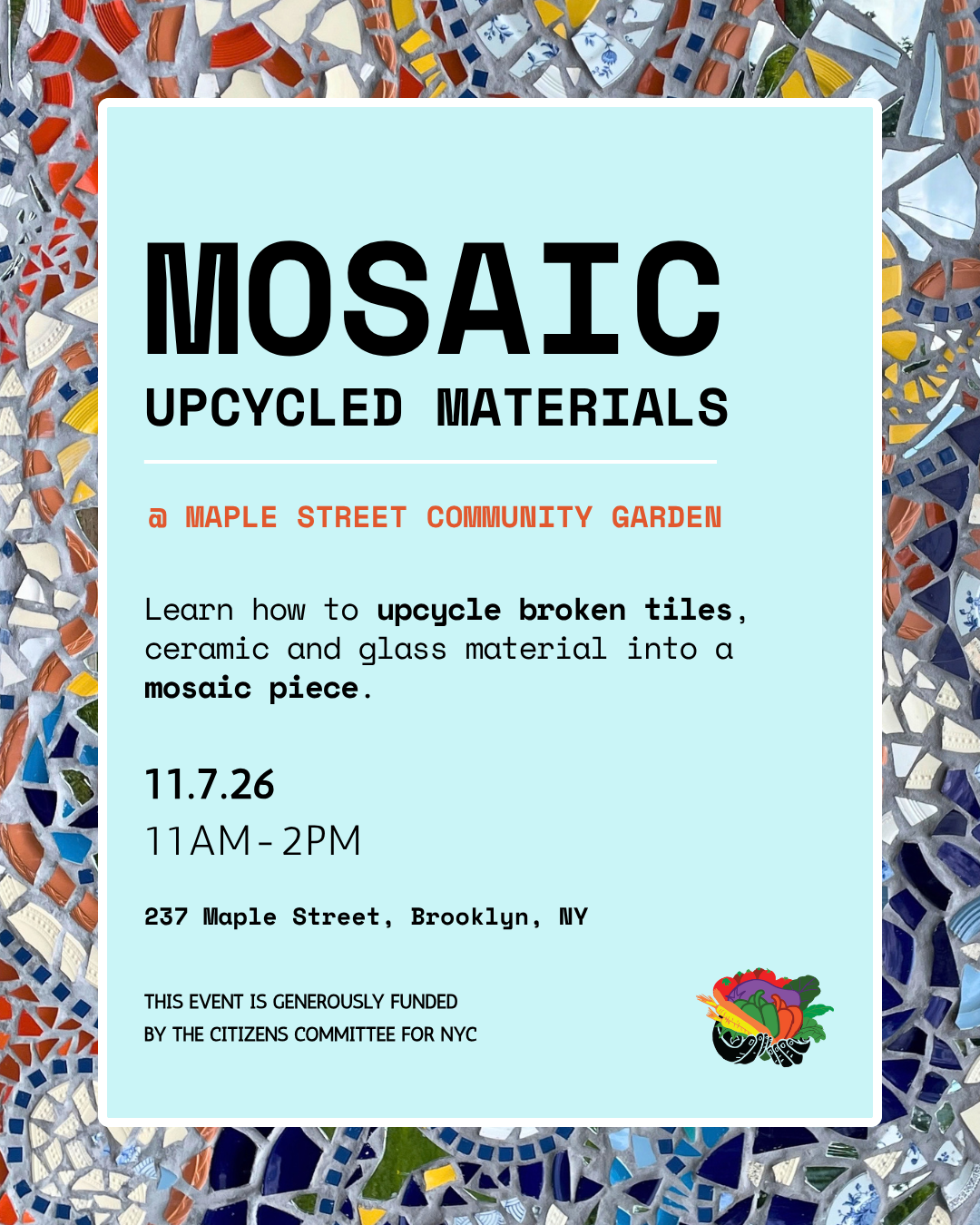 11/7 Upcycled Material Mosaic Activity