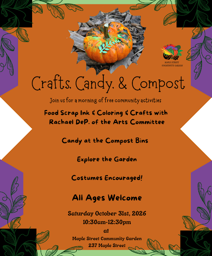 10/31 Crafts, Candy and Compost 