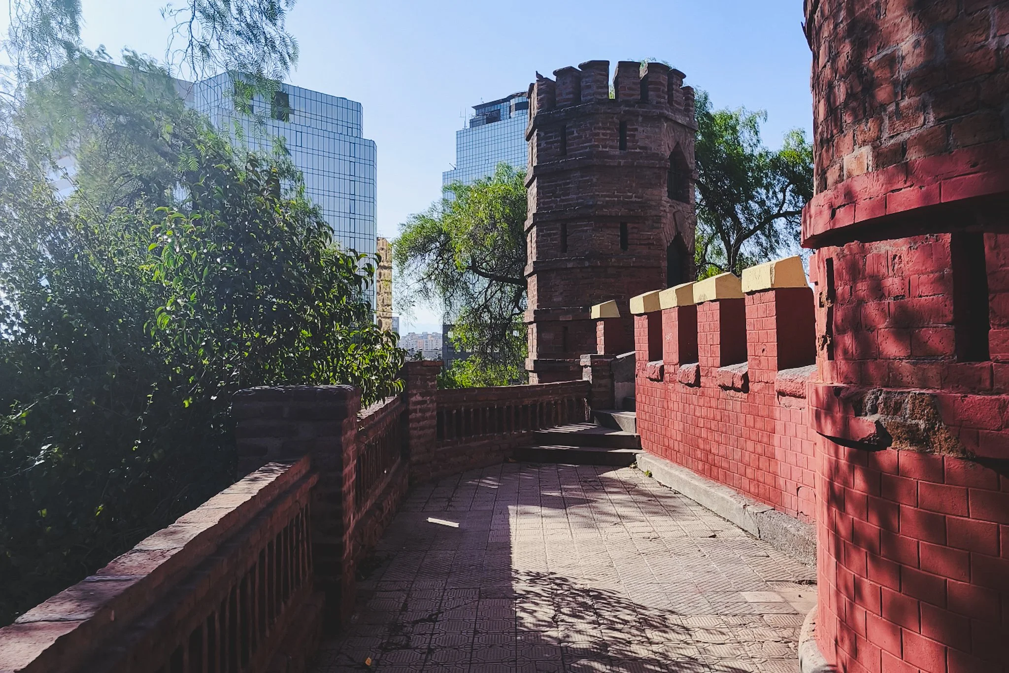 Parts of Castillo Hidalgo on Santa Lucía Hill.