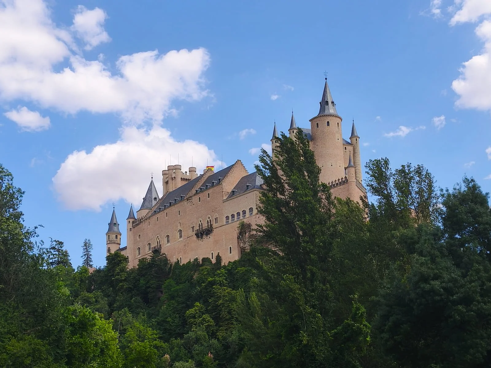 The Alcázar from Mirador de la Pradera de San Marcos — the optional extra walk is a bit of a leg test, but this is the view you get for it.