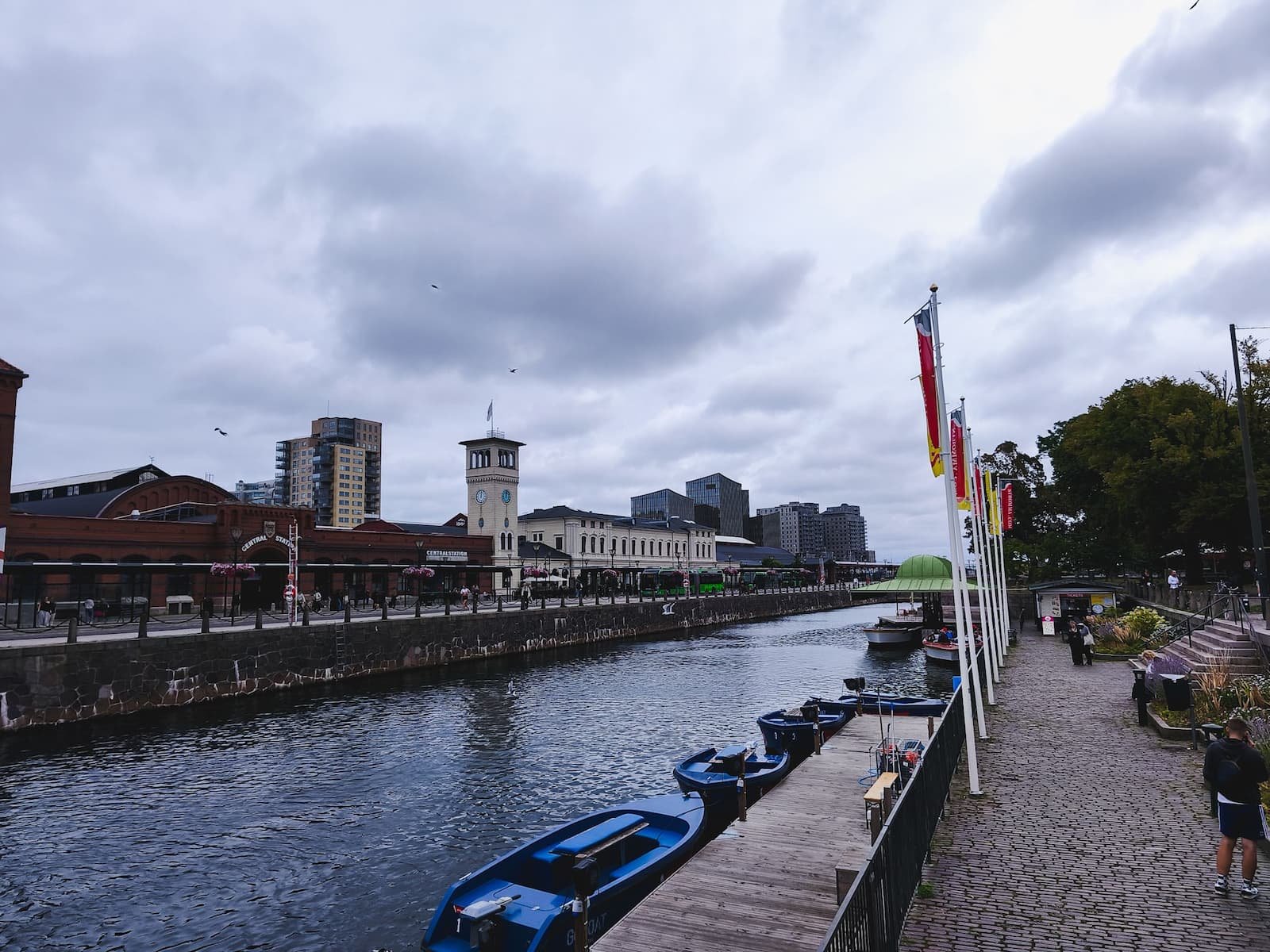 Canal view from Mälarbron near Malmö Central Station