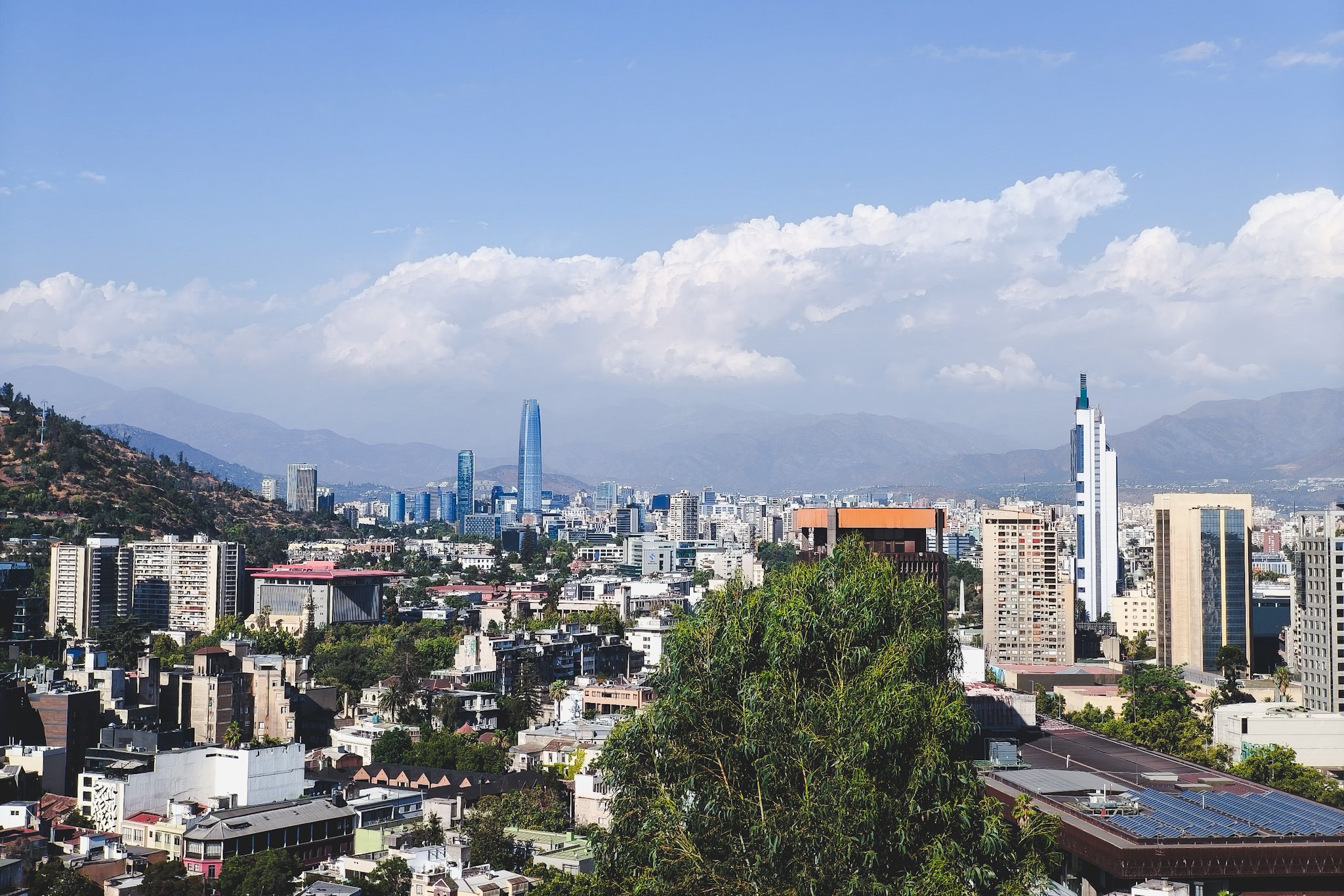 View of Santiago from Santa Lucía Hill