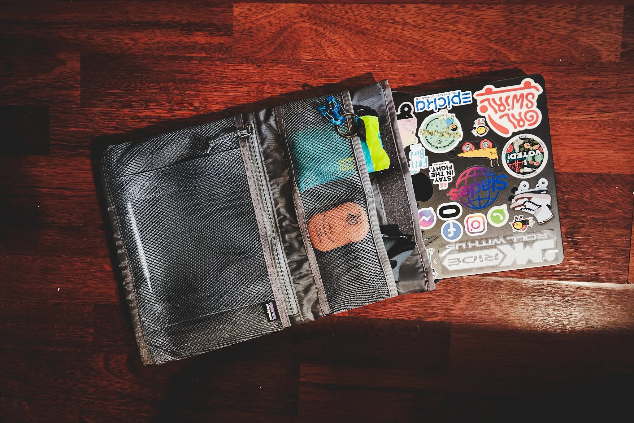 Included tech organizer packed